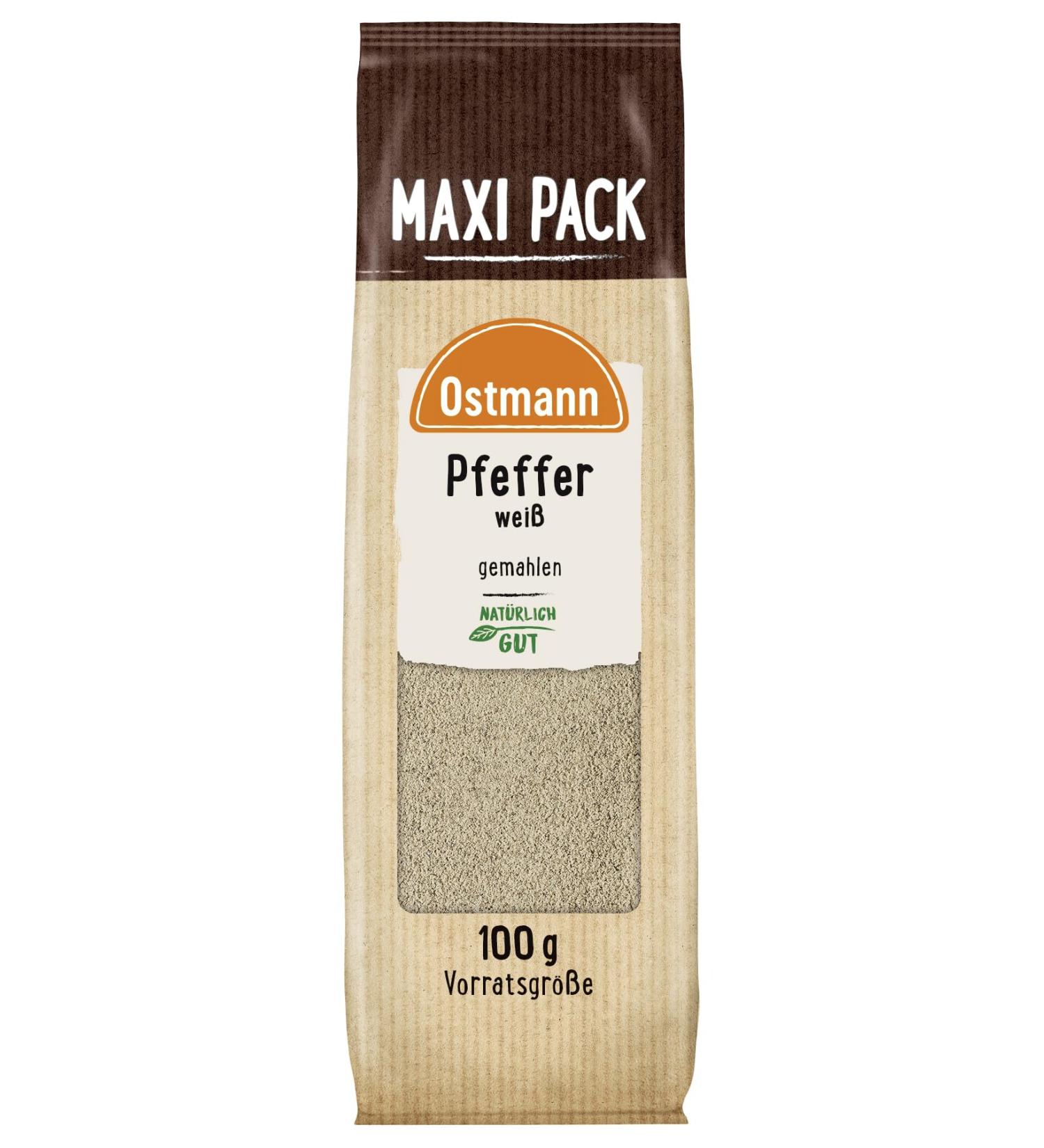 Ostmann Weißer Pfeffer 100 g Hochwertiges Gew rz f r Internationale K che | Jetzt Online Kaufen - Buy Online on GoSupps.com