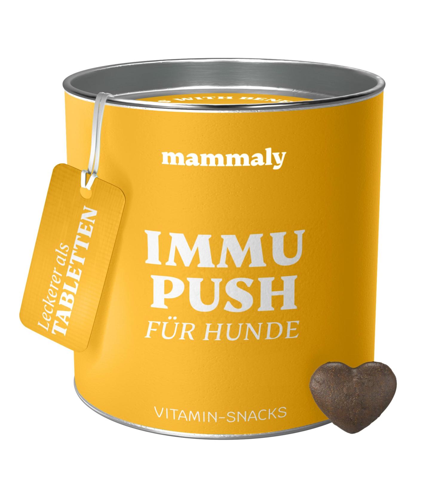 Mammaly Immu Push snack dietary supplement dog nutritional supplements & vitamins for dogs snack vitamin complex for dogs supports the body's ownership approx. 90 snacks