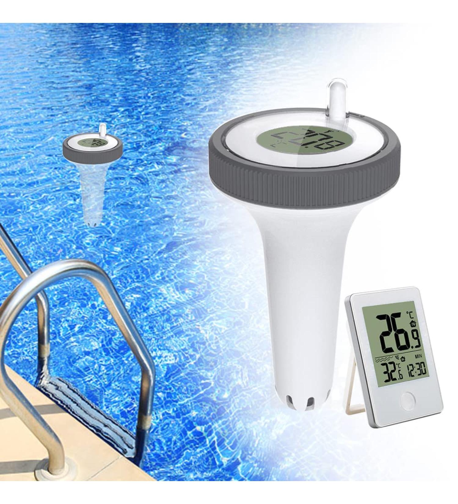 Digital Pool Thermometer | WLAN LCD Display | IPX7 Floating Thermometer for Pool & Pond - Buy Online on GoSupps.com
