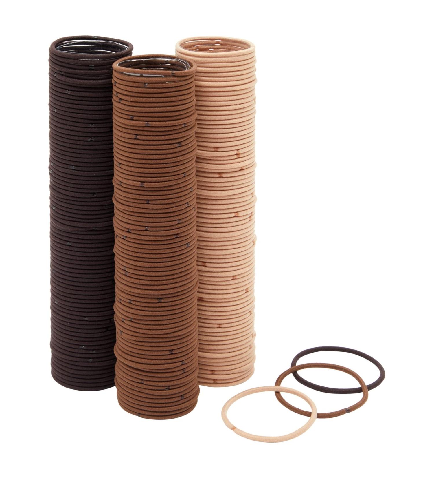 240-Pack Elastic Hair Ties - No Metal Ponytail Holders for Men, Women & Girls - Durable Styling Accessories in Neutral Colors - Buy Online on GoSupps.com