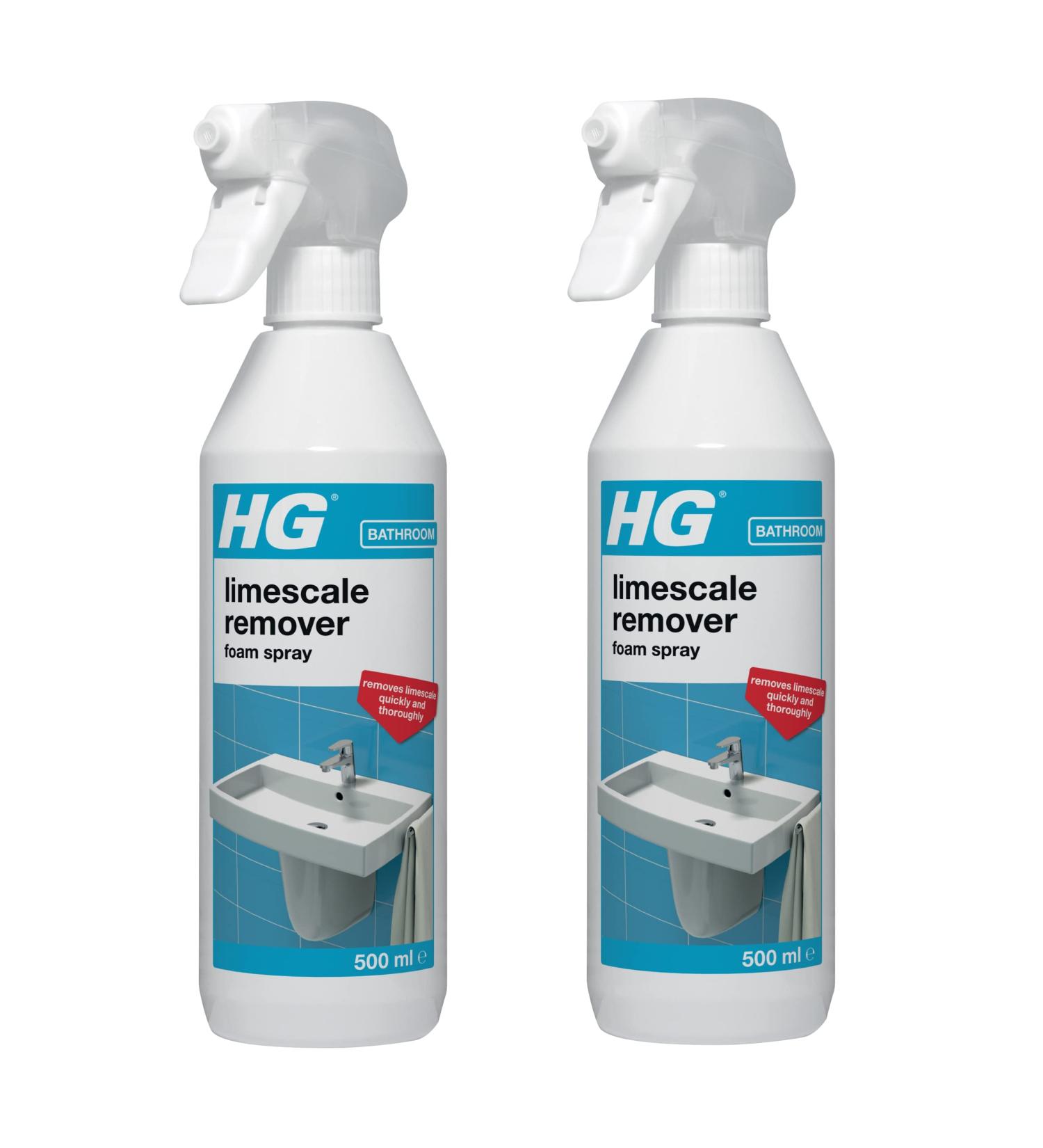 HG Limescale Remover Foam Spray Professional Grade Limescale Remover (500ml) - 218050106 & Limescale Remover Foam Spray Professional Grade Limescale Remover (500ml) - 218050106 + Limescale Remover Foam Spray - Buy Online on GoSupps.com