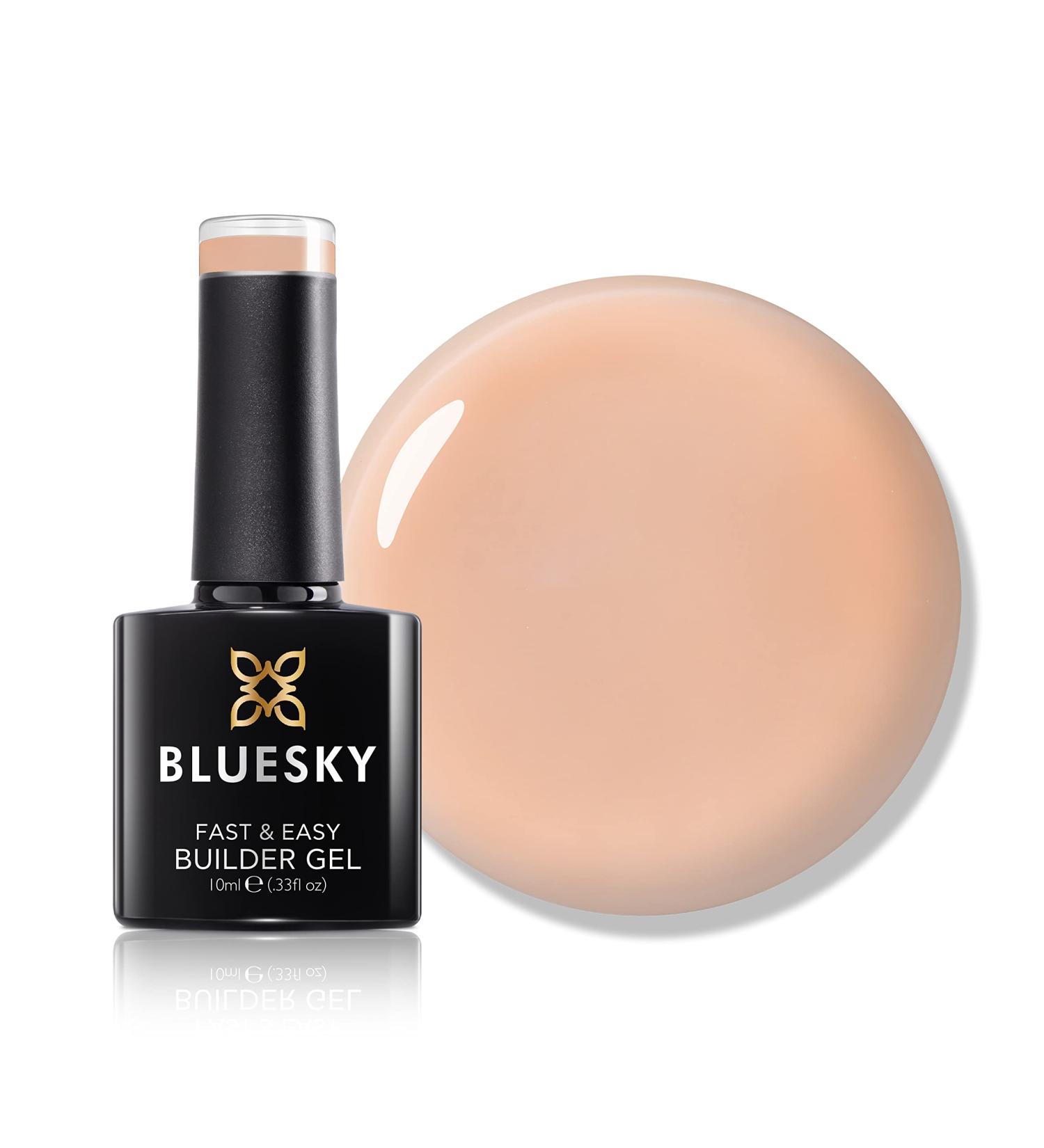 Bluesky All in One Fast & Easy Builder Gel 10ml Honey - Peach Nude Nail Strengthener & Extender for Long Nails - Requires LED UV Lamp - Buy Online on GoSupps.com