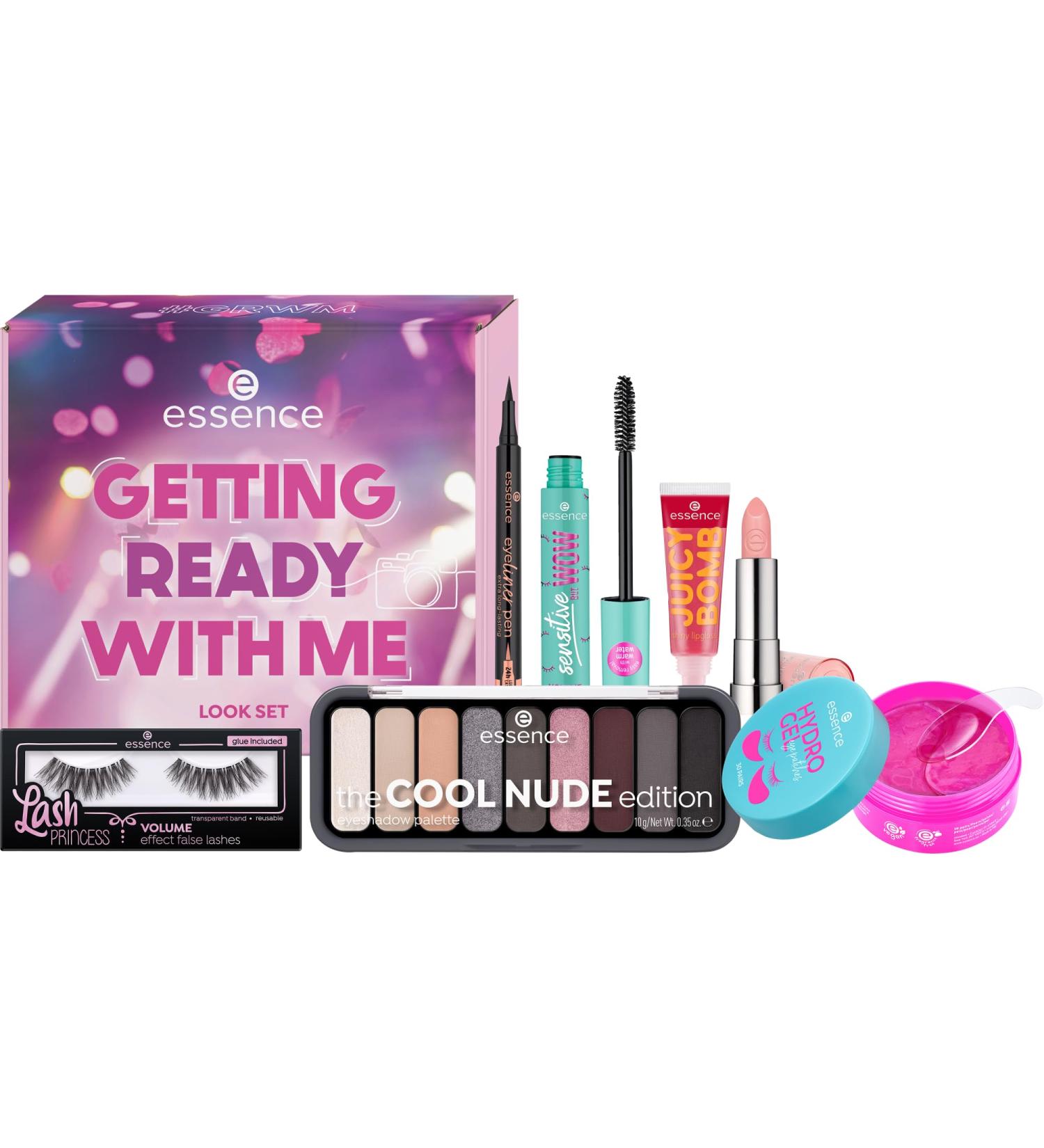 Essence Getting Ready with Me Look Set Multi Set multi -colored acetone -free vegan without microplastic particles gluten -free 1 Pack (8PCs)