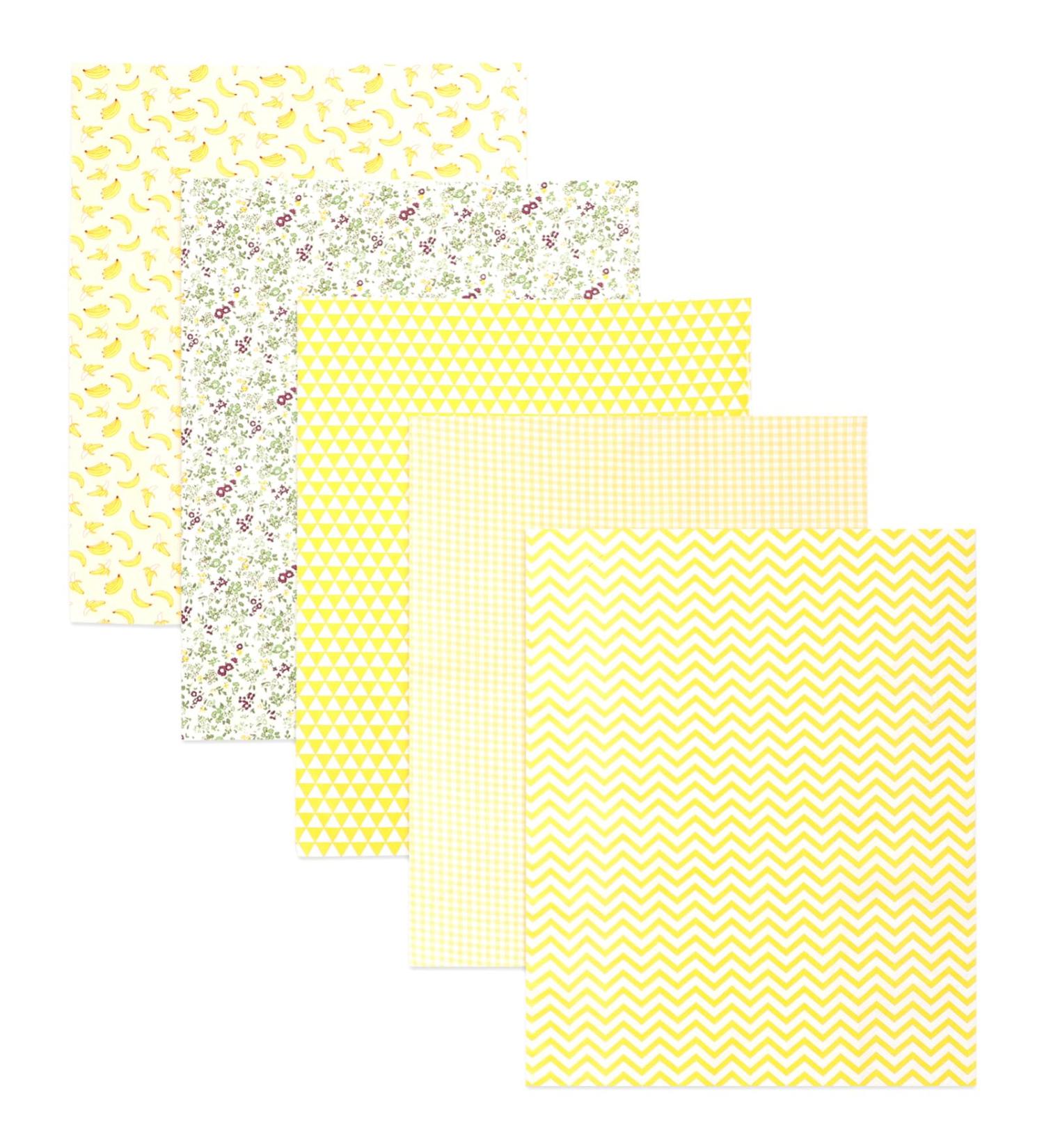 NUOBESTY 5 Sheets Printed Twill Fabric Cloth for Crafts Crafting Fabric Square Fabric Scrapbook Patchwork - Buy Online on GoSupps.com