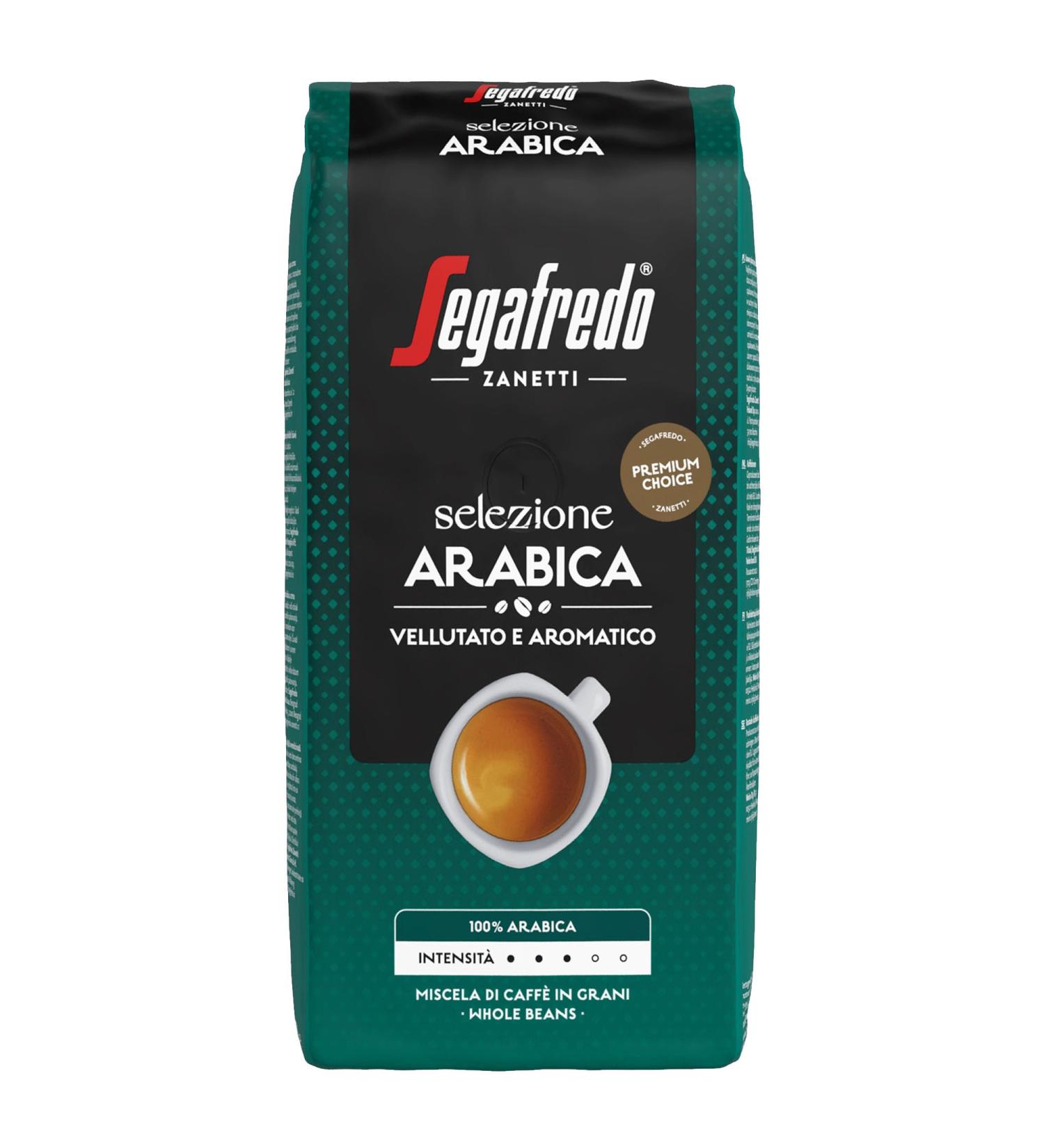 Segafredo Zanetti Selezione Arabica Whole Bean Coffee - 1 kg Pack | Light to Medium Roast for Italian Coffee Specialties | Velvety & Aromatic Flavor - Buy Online on GoSupps.com