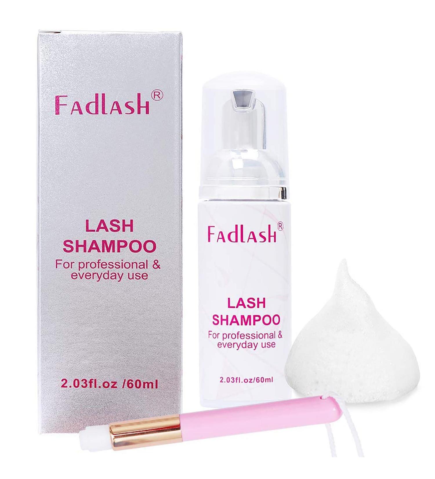 Lash Shampoo for Eyelash Extension 60ml - Gentle Lash Cleaner with Soft Brush (2.2 OZ) - Buy Online on GoSupps.com