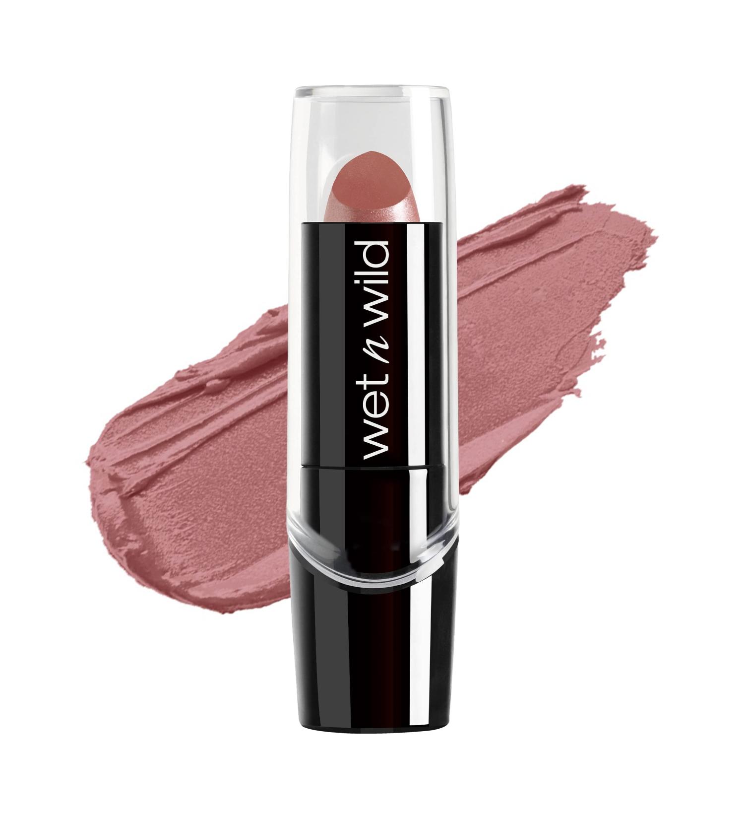 wet n wild Silk Finish Lipstick - Dark Pink Frost 0.13 Ounce | Hydrating and Rich Color - Buy Online on GoSupps.com