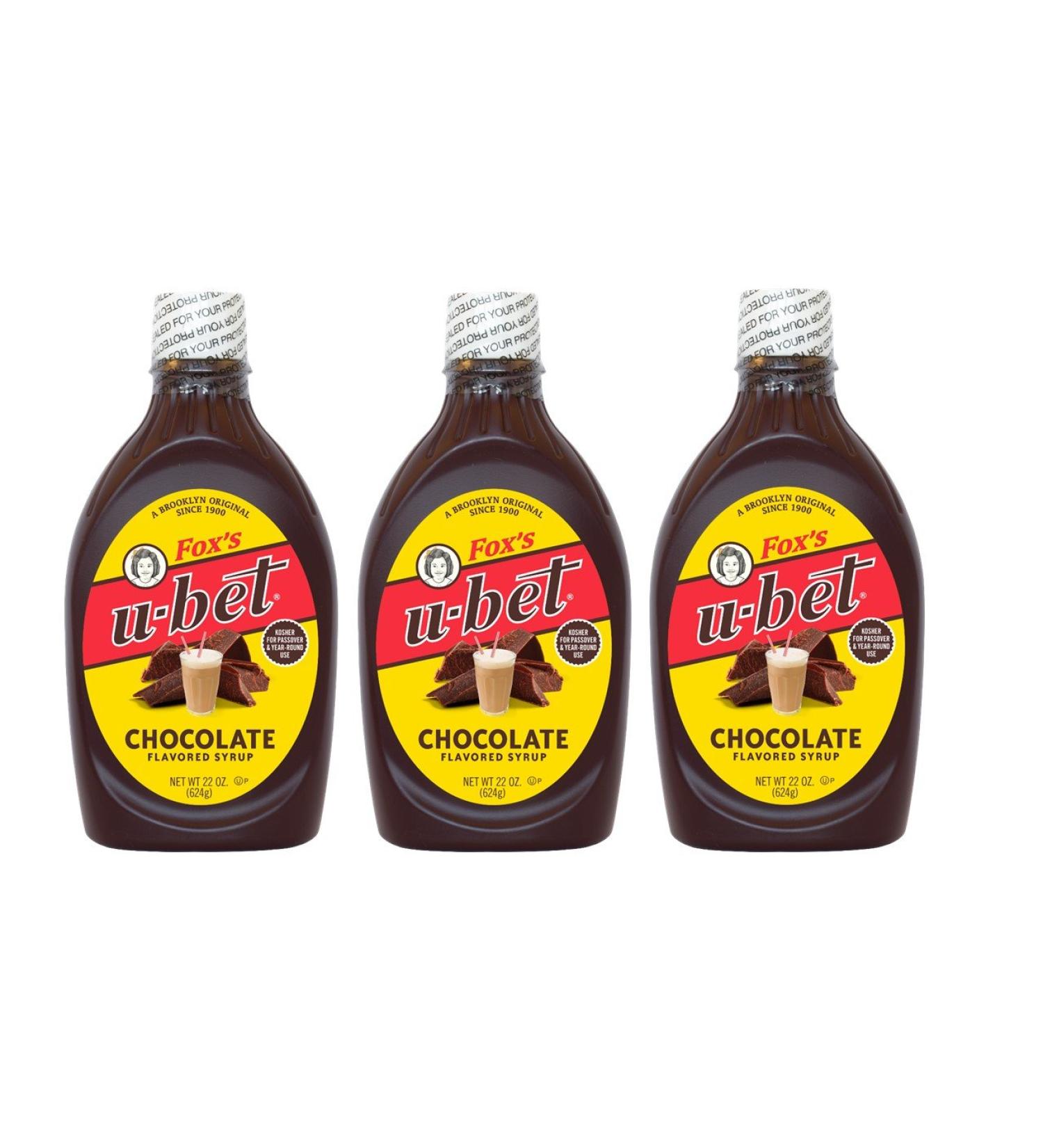 Fox's U-bet 22-oz. Original Chocolate Syrup (Pack of 3)