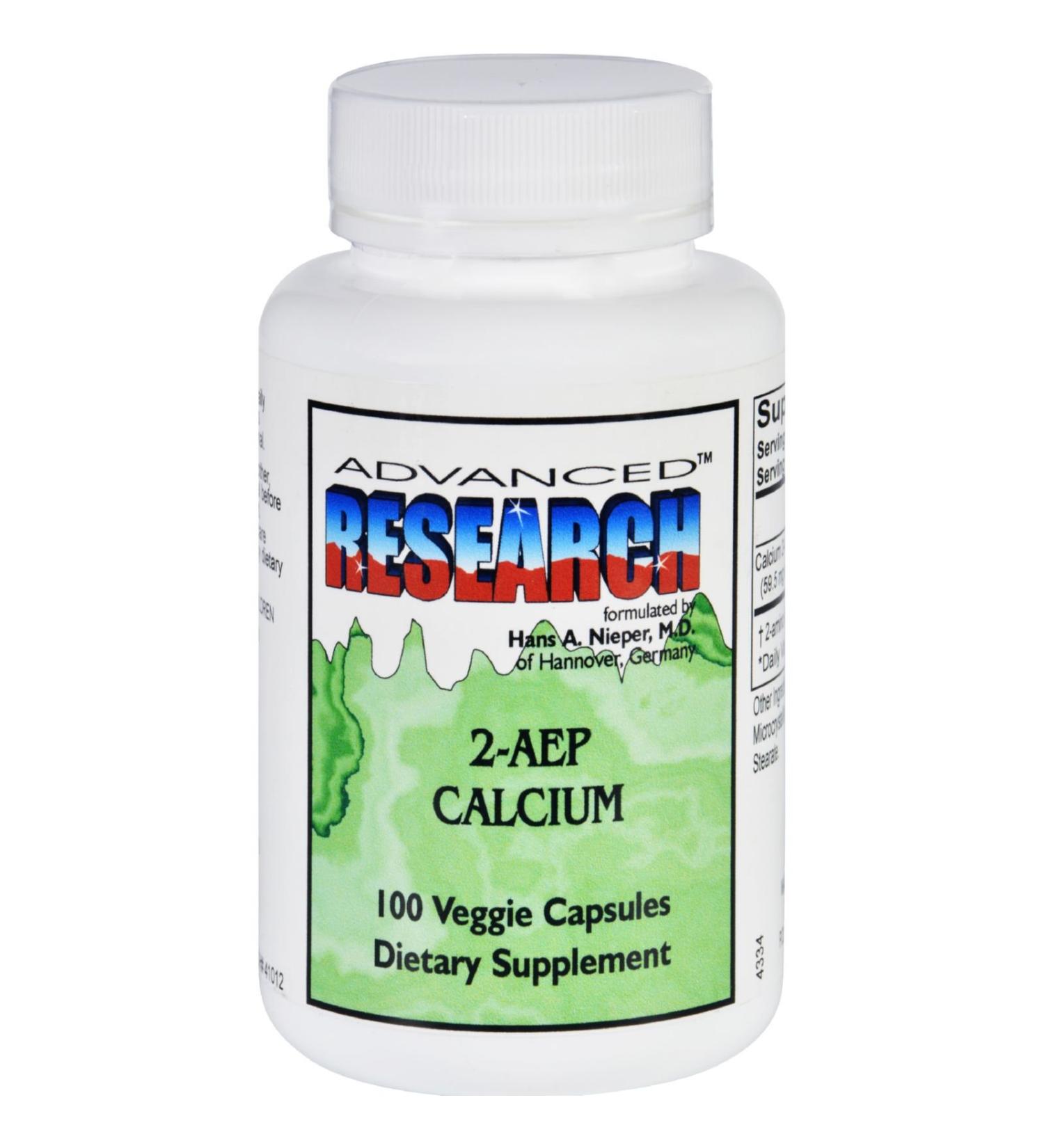 NCI Advanced Research Dr. Hans Nieper Calcium 2-AEP Capsules 100 Count