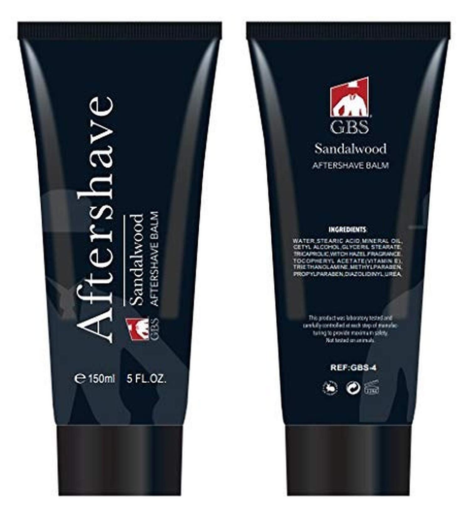 G.B.S Sandalwood Aftershave Balm 5OZ - Barbershop Post Shave Balm for Men - Hydrates, Soothes Irritation, and Prevents Ingrown Hairs - Buy Online on GoSupps.com