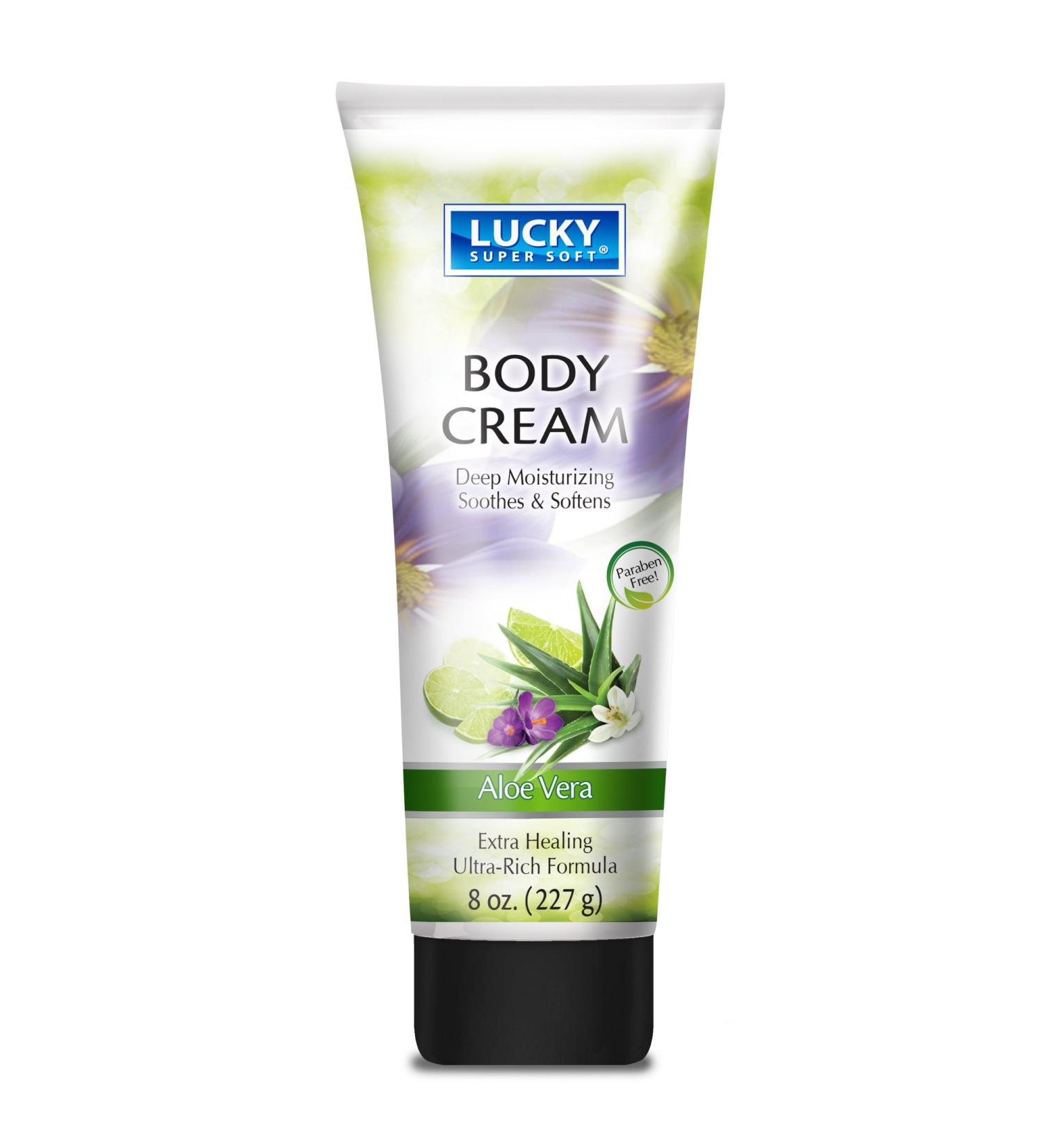 Lucky Super Soft Body Cream Aloe Vera 8 Ounce