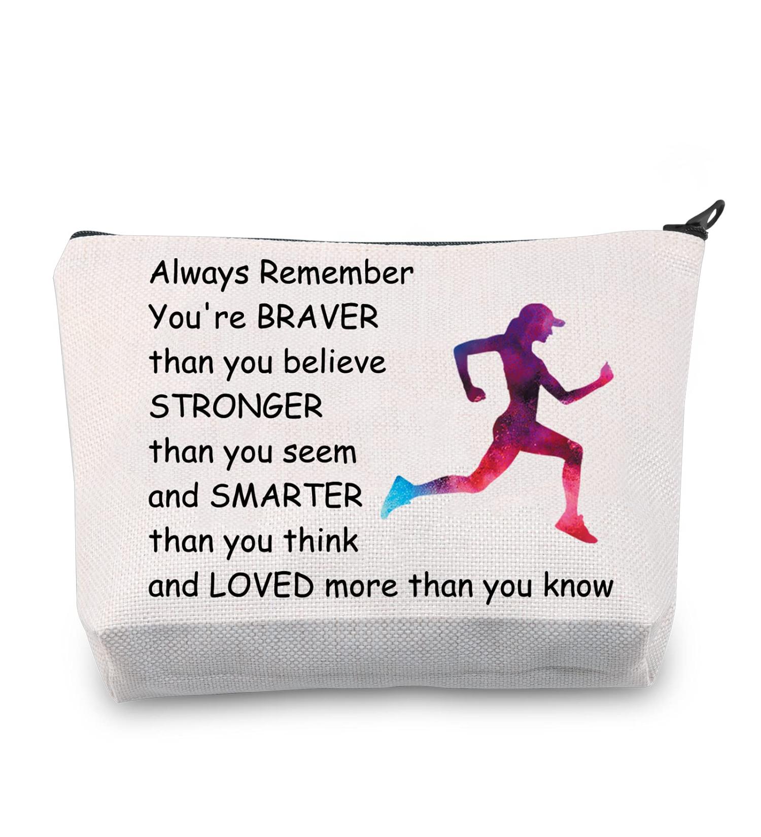 Running Lover Gifts | Inspirational Runner Bag & Cosmetics Organizer for Women | Perfect Cross Country Running Gift - Buy Online on GoSupps.com
