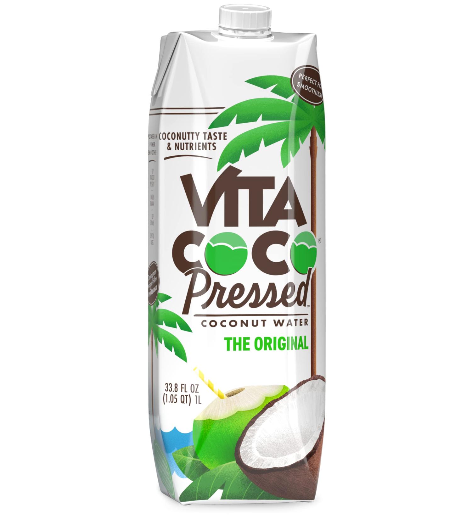 Vita Coco Pressed Coconut Water 1L - Pure and Refreshing Hydration - Buy Online on GoSupps.com