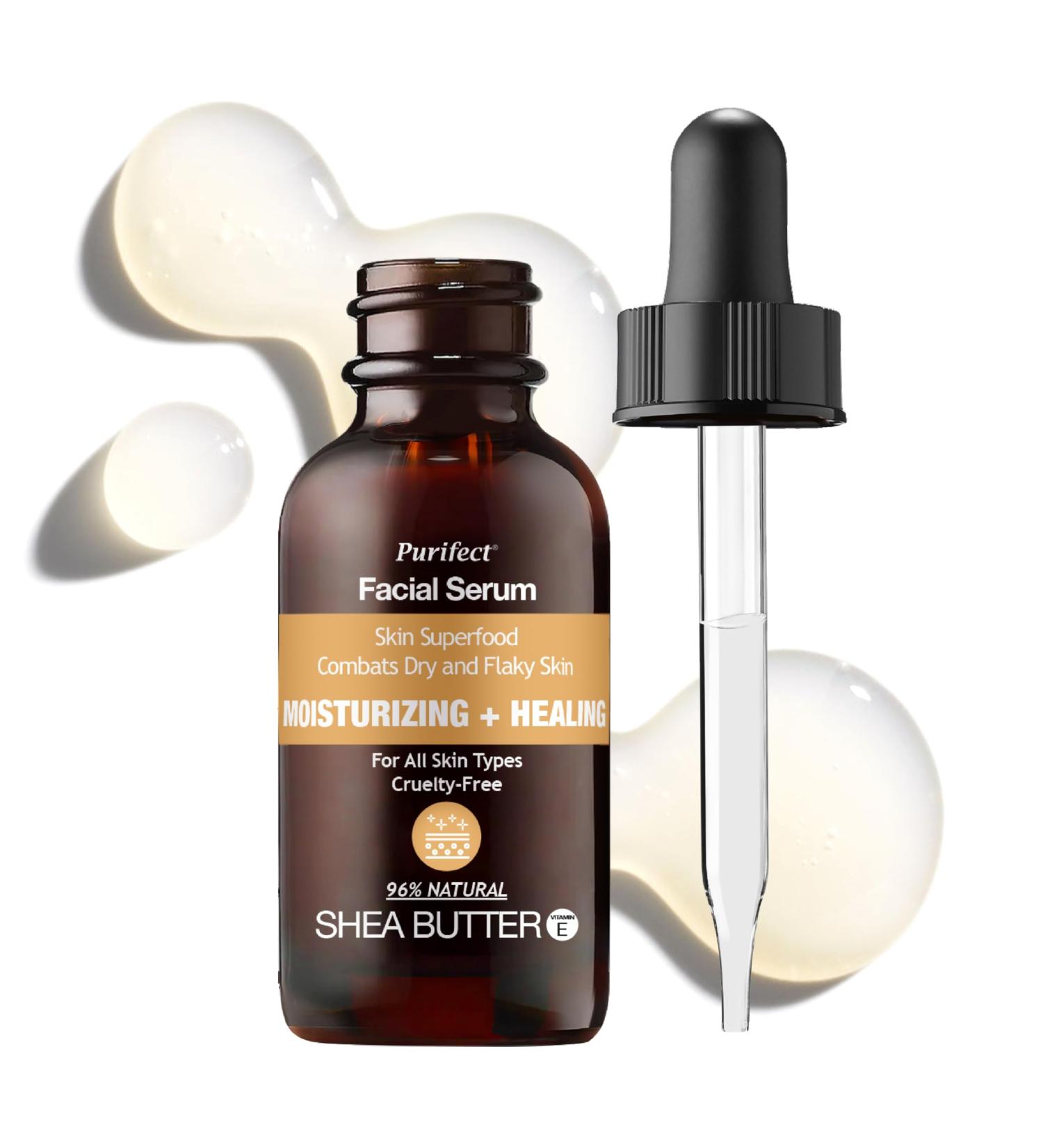 Purifect Moisturizing & Healing Shea Butter Facial Serum Moisturizing Combats Dry Skin 30ml - Buy Online on GoSupps.com