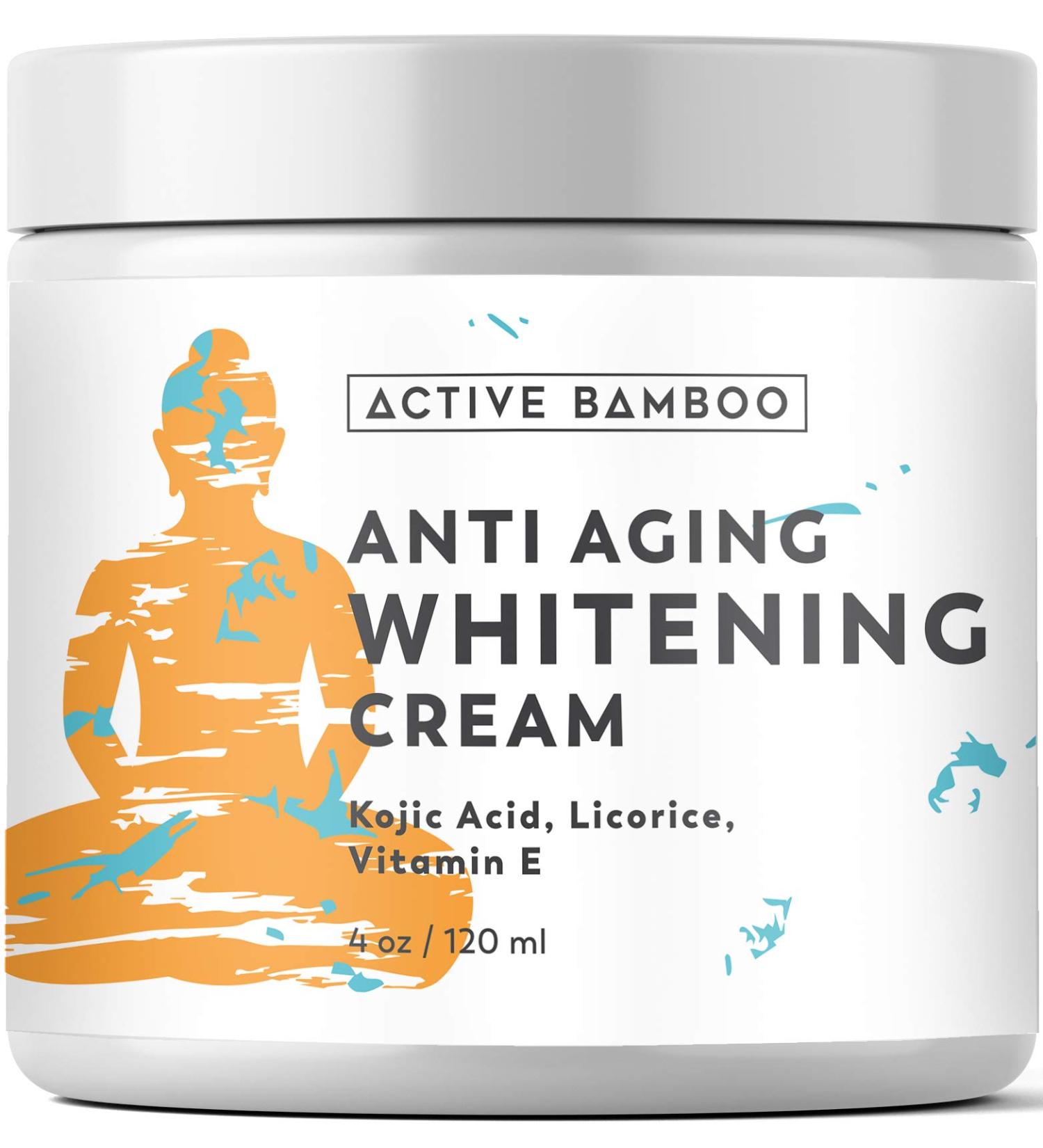 Anti Aging Dark Spot Corrector Cream - 4 OZ Face & Body Treatment | Made in USA | Active Bamboo Skin Nourisher for Men & Women - Buy Online on GoSupps.com