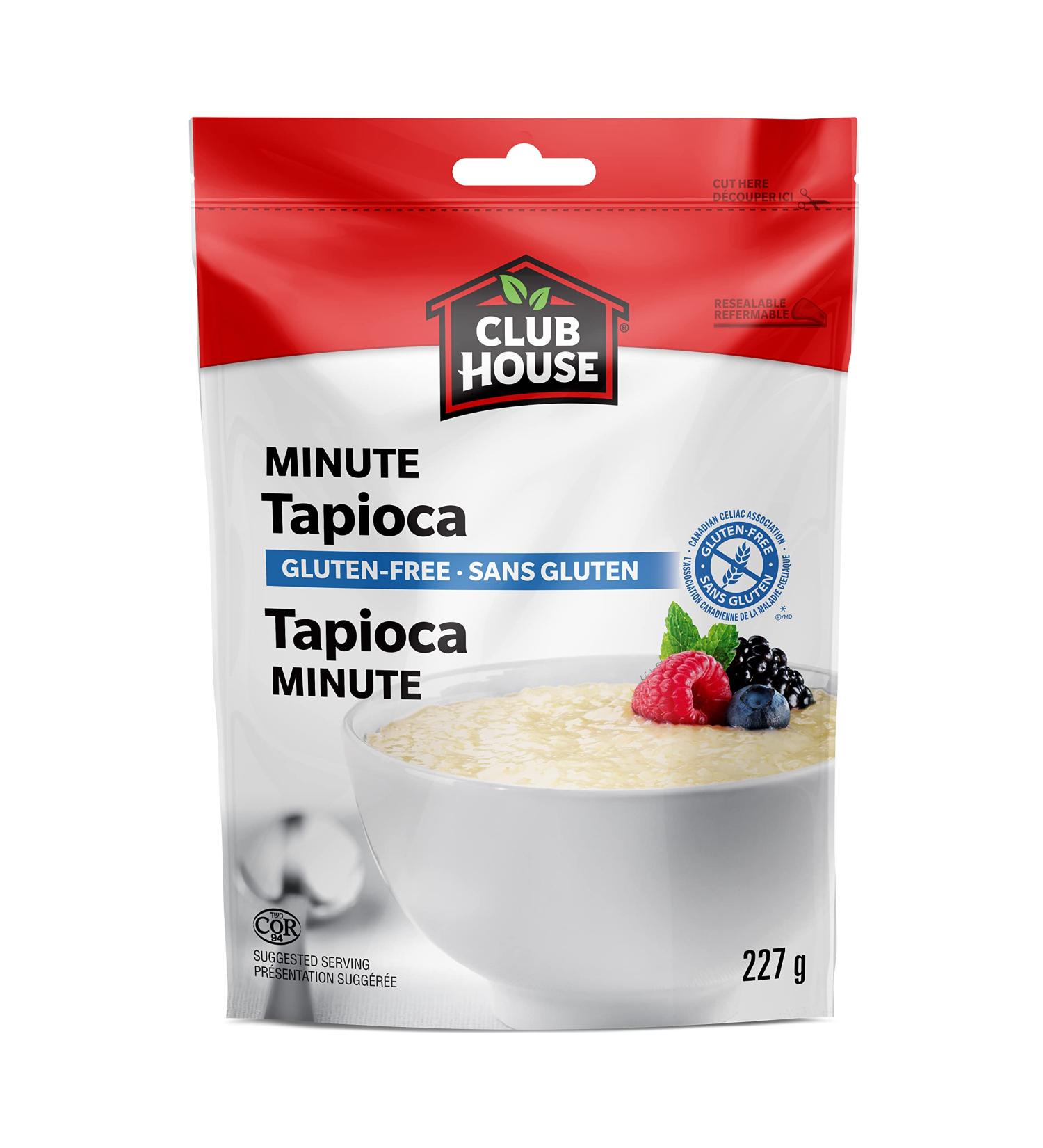 Club House Quality All Natural Baking Minute Tapioca 227g Case Pack 8 Count - Buy Online on GoSupps.com