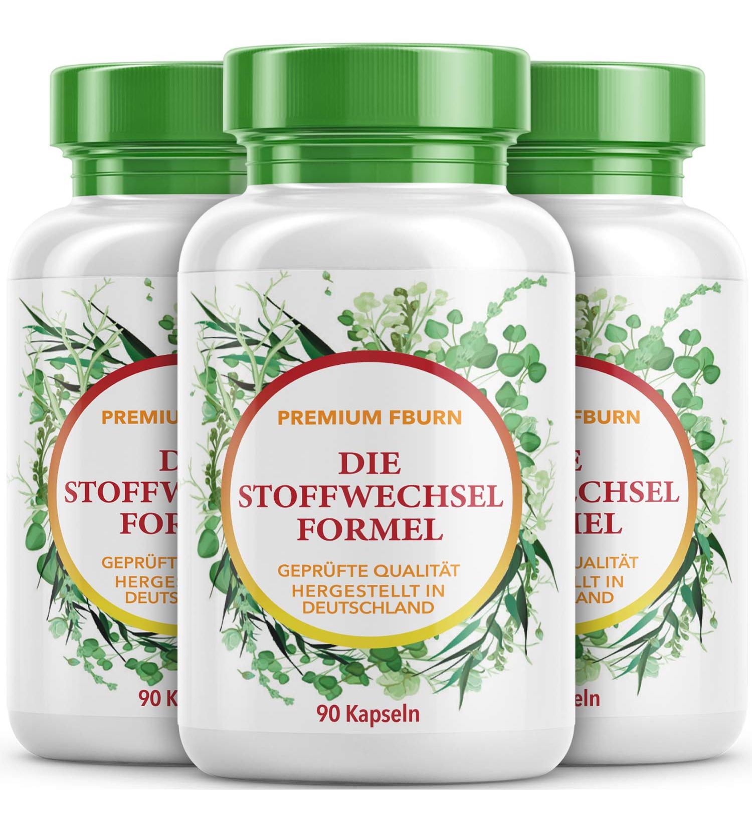 The Metabolism Formula | Premium Fburn | Coffee Trick | with Garcinia Cambogia Extract | 90 Capsules (3x Cans)