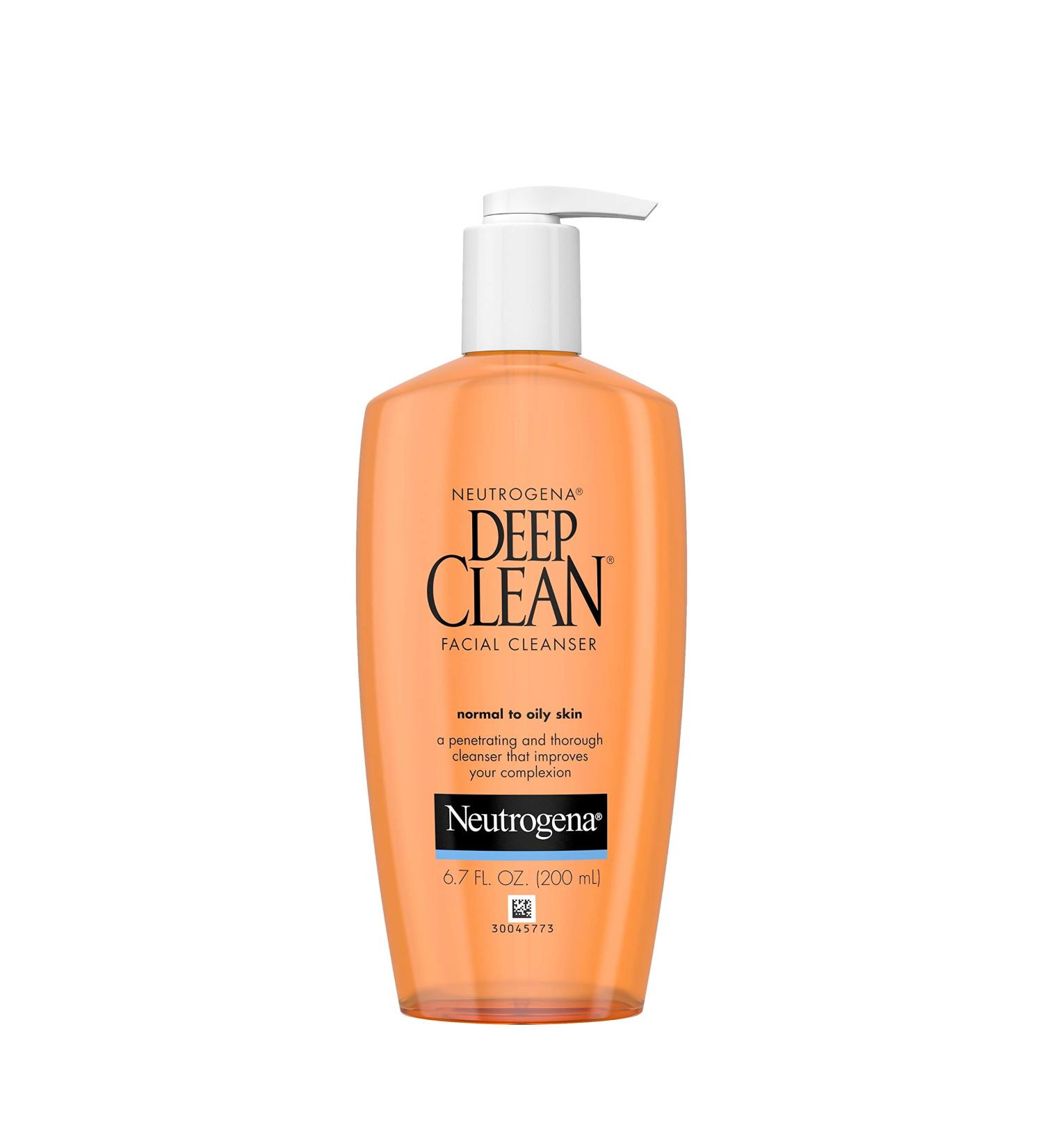 Neutrogena Deep Clean Daily Facial Cleanser 6.7 fl. oz 6pk - Beta Hydroxy Acid, Alcohol-Free, Oil-Free, Non-Comedogenic - Buy Online on GoSupps.com