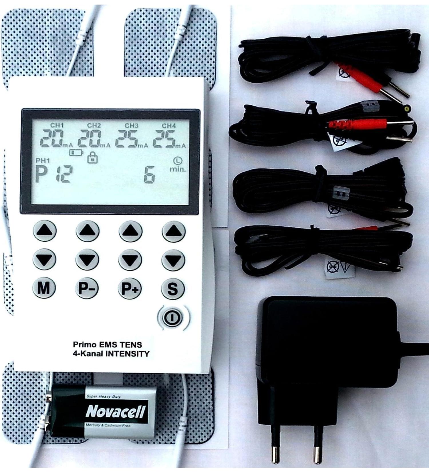 4 Channel Tens Device - Pain Therapy & Muscle Stimulation | EMS Electrotherapy with 50 Programs & ELOTEC Health CD - International Shipping Available! - Buy Online on GoSupps.com