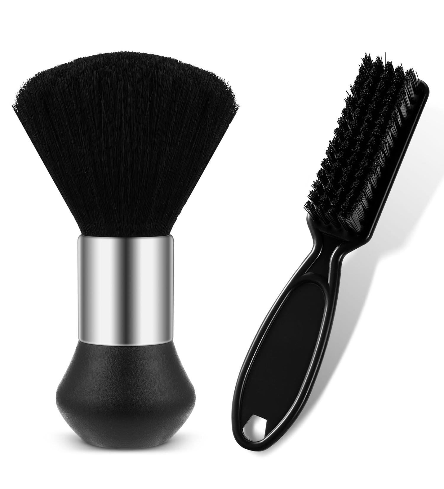 Barber Neck Duster Brush Set - Professional Soft Hair Dusting Brush for Clean-Up Around Neck and Ears - Buy Online on GoSupps.com
