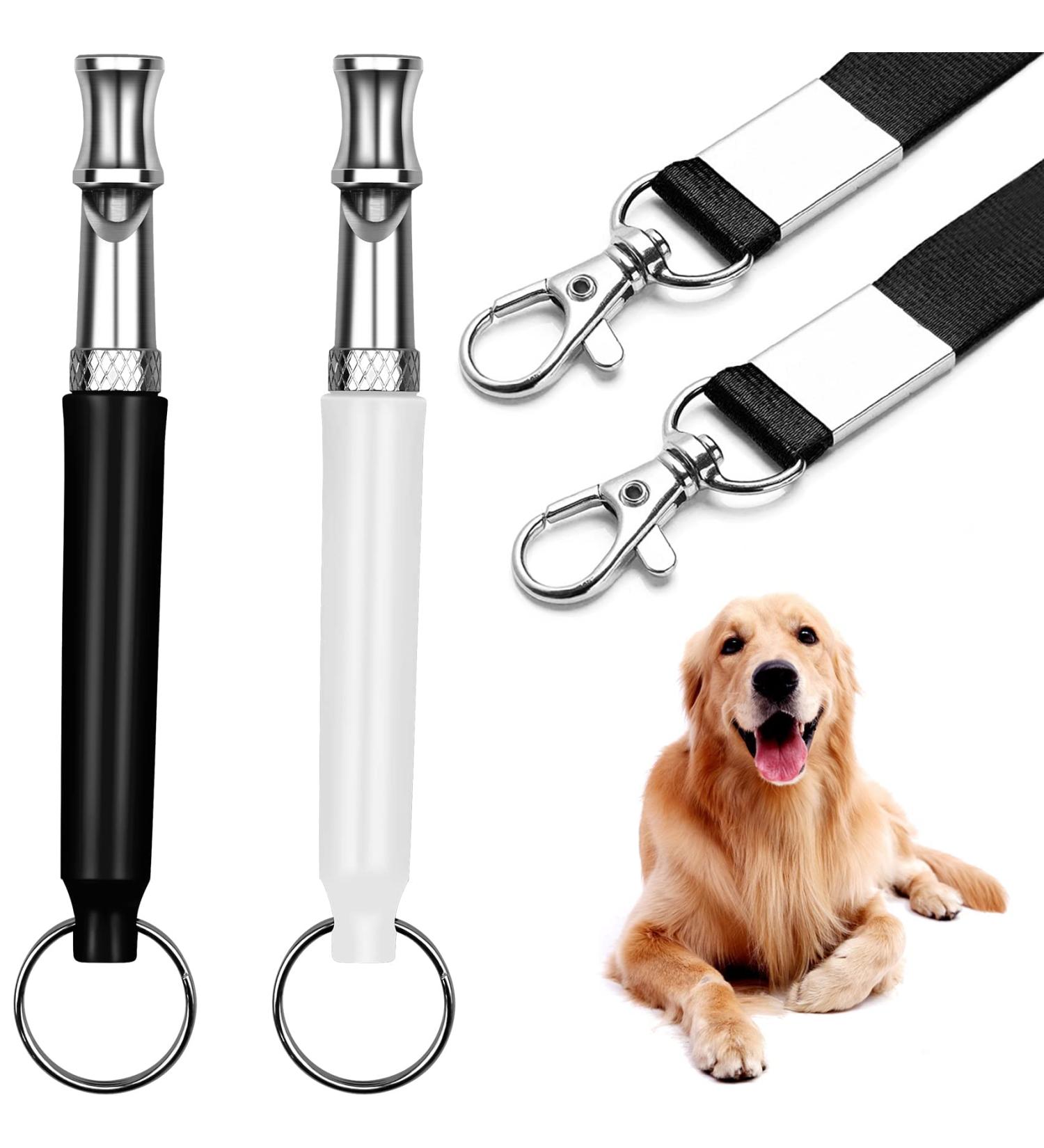 Adjustable Dog Whistle Set - Stop Neighbor's Barking & Train Your Dog - 2 Pieces with Lanyard | Professional Ultrasound Recall Training - Buy Online on GoSupps.com