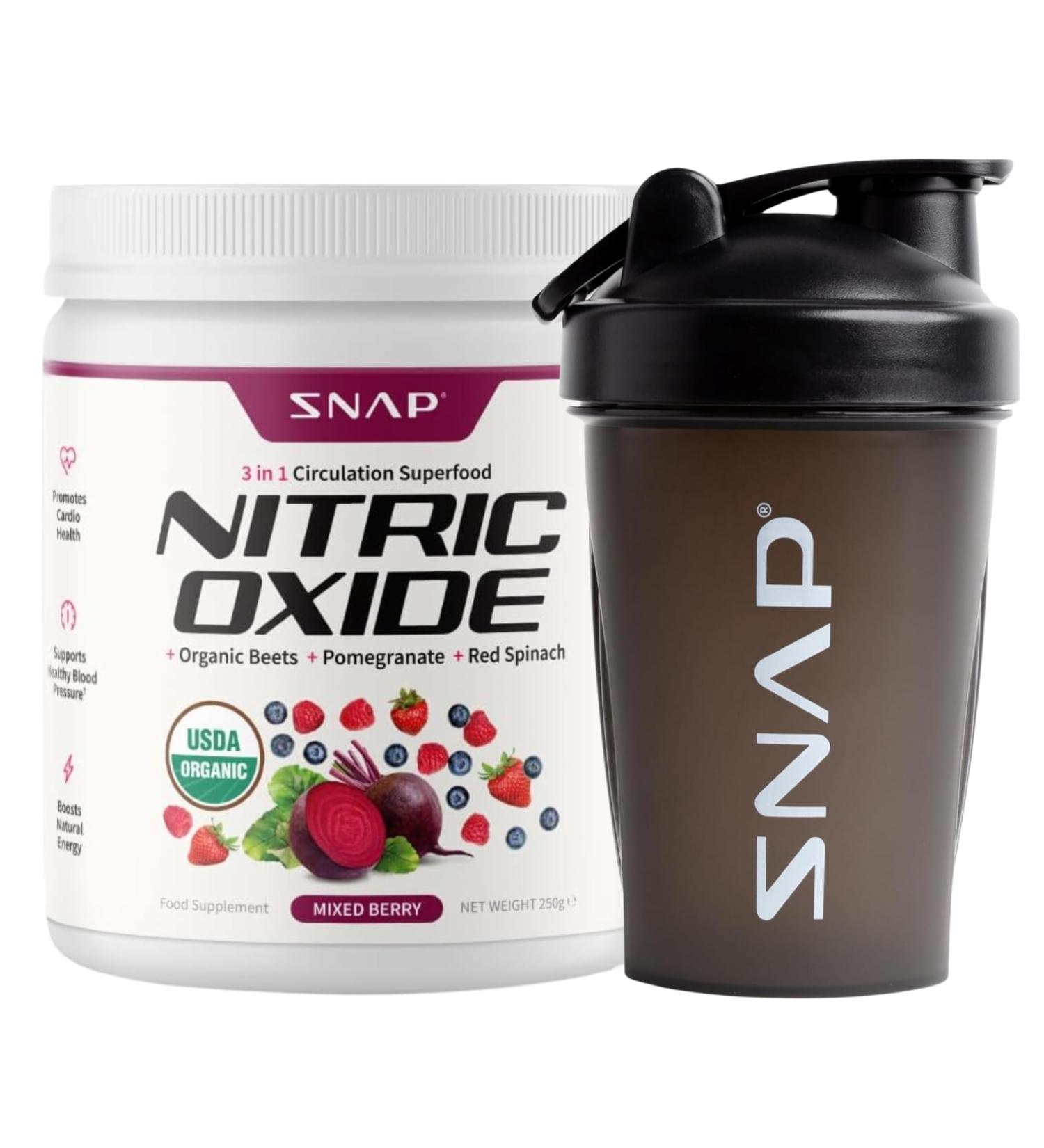 Organic Beet Root Powder Nitric Oxide Supplements for Men & Women Beets Pomegranate B Vitamins & Red Spinach Energy & Circulation Support 30 Servings Mixed Berry + Shaker - Buy Online on GoSupps.com