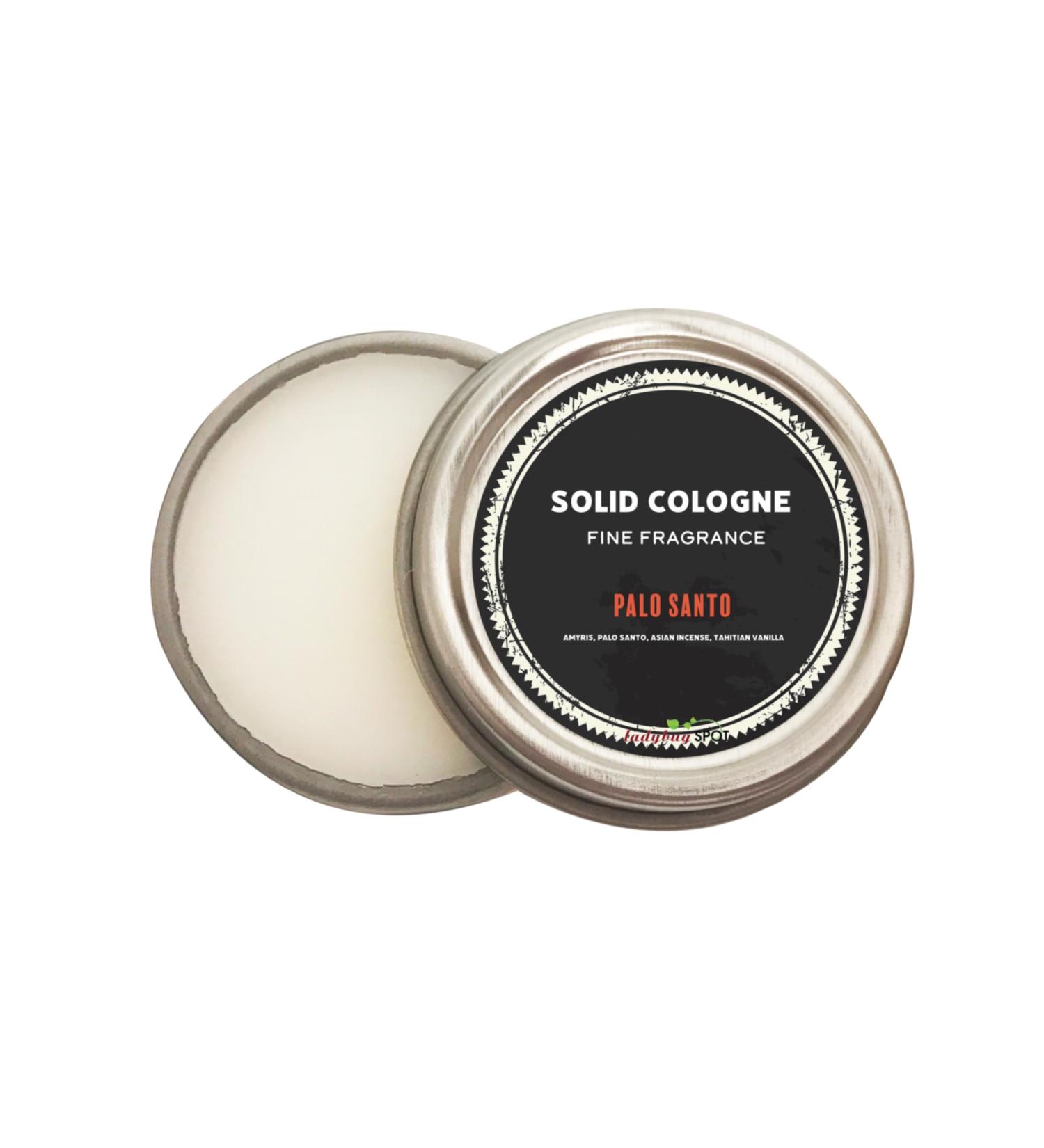 Ladybug Spot Long Lasting Natural Solid Cologne Infused with Essential Oils for Men & Woman 1 OZ Large Size (Palo Santo) - Buy Online on GoSupps.com