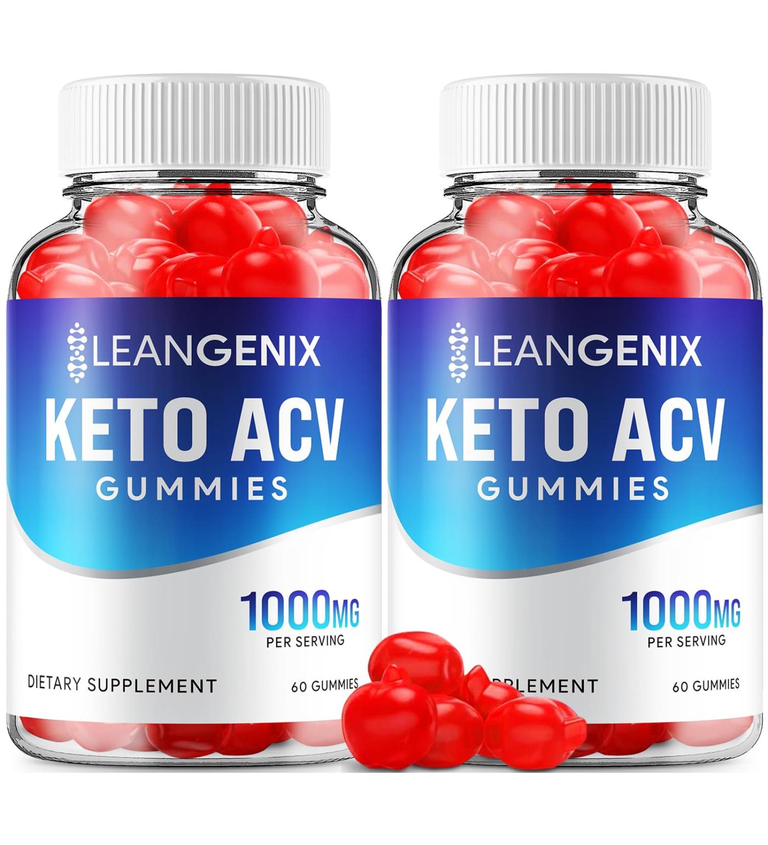 (2 Pack) LeanGenix Keto ACV Gummies - Advanced Formula LeanGenix Keto Plus ACV Weight Management Gummies Apple Cider Vinegar LeanGenix ACV Dietary Supplement Reviews Men Women (120 Gummies) - Buy Online on GoSupps.com