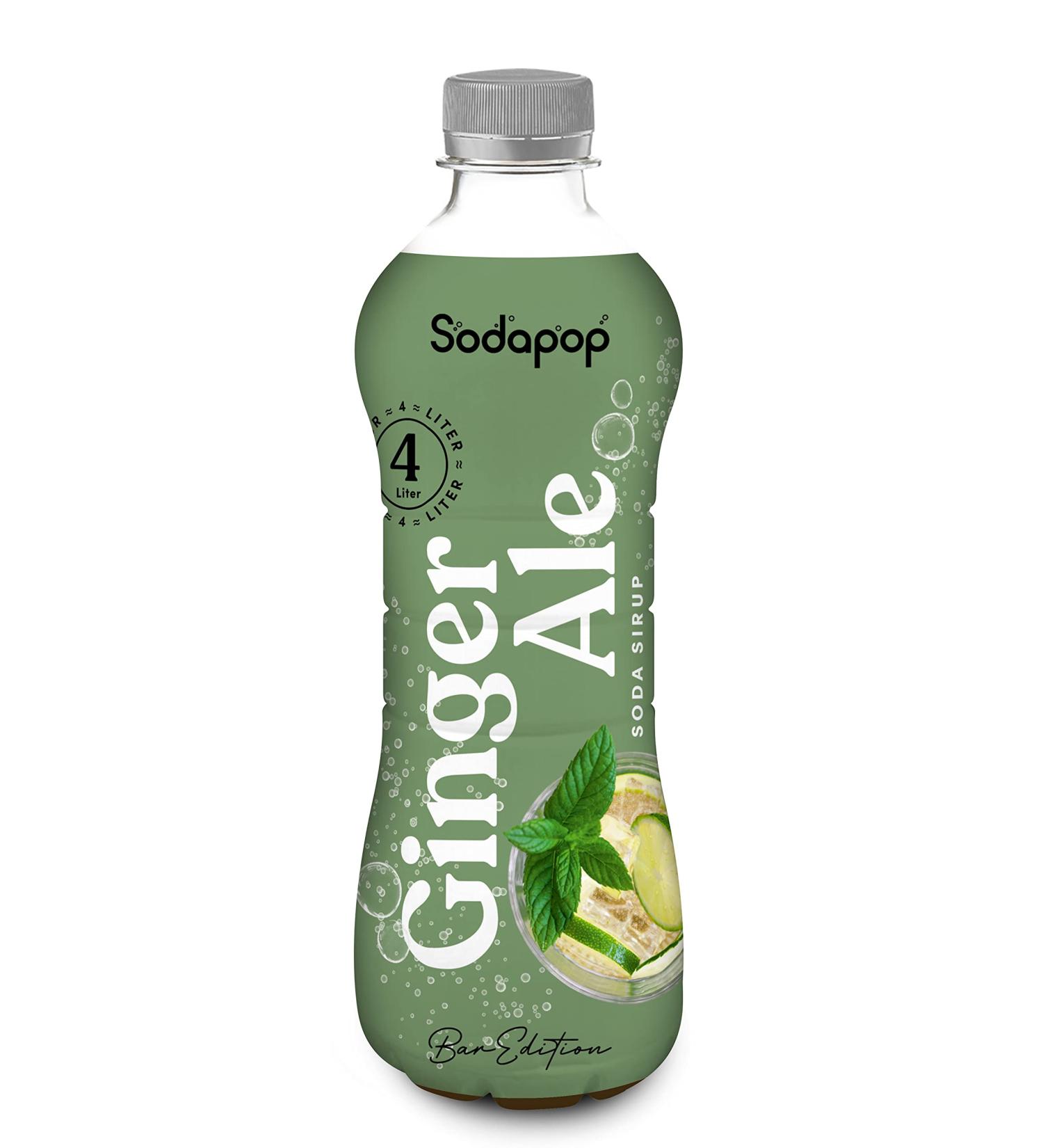 Sodapop Ginger Ale Syrup - Bar Edition | Easily Makes 4L | 500ml Ready Drink | 1 Pack - Buy Online on GoSupps.com