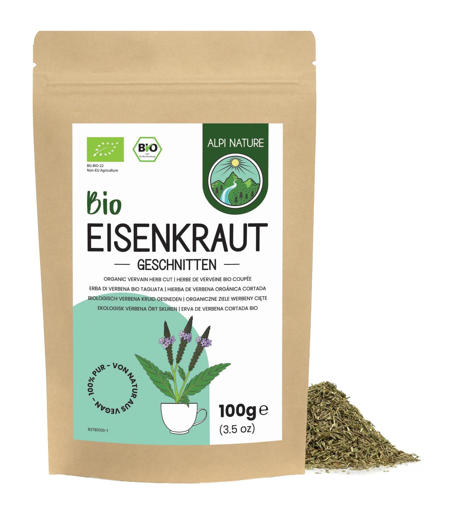  Alpi Nature Alpi Nature Organic Verbena Infusion 100 g organic Dried and Cut Verbena Leaves Loose Tea - Buy Online on GoSupps.com