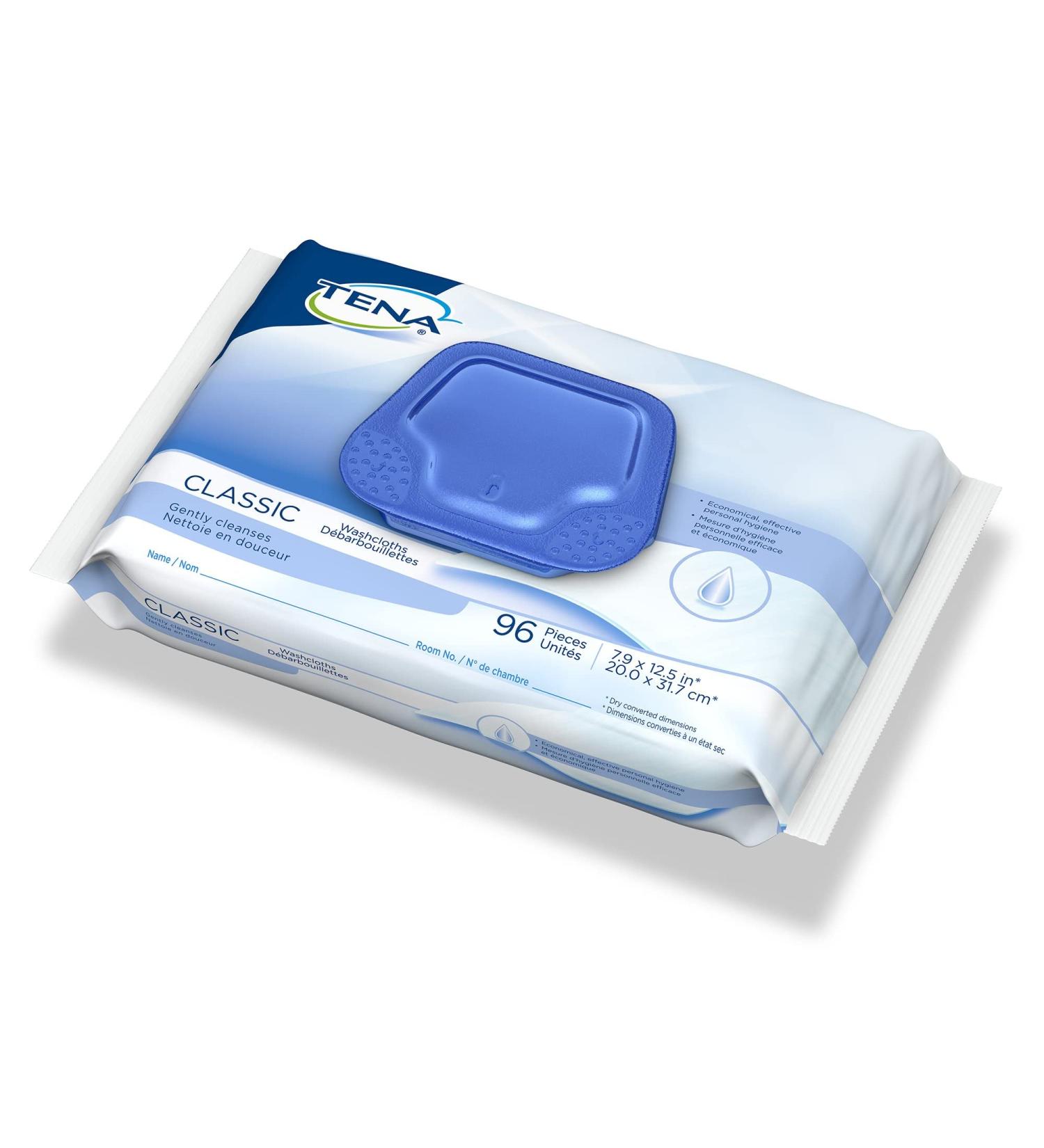 TENA Scented Aloe, Vitamin E, Chamomile Cleansing Wipes - Alcohol-Free, 96 Count Pack - Buy Online on GoSupps.com