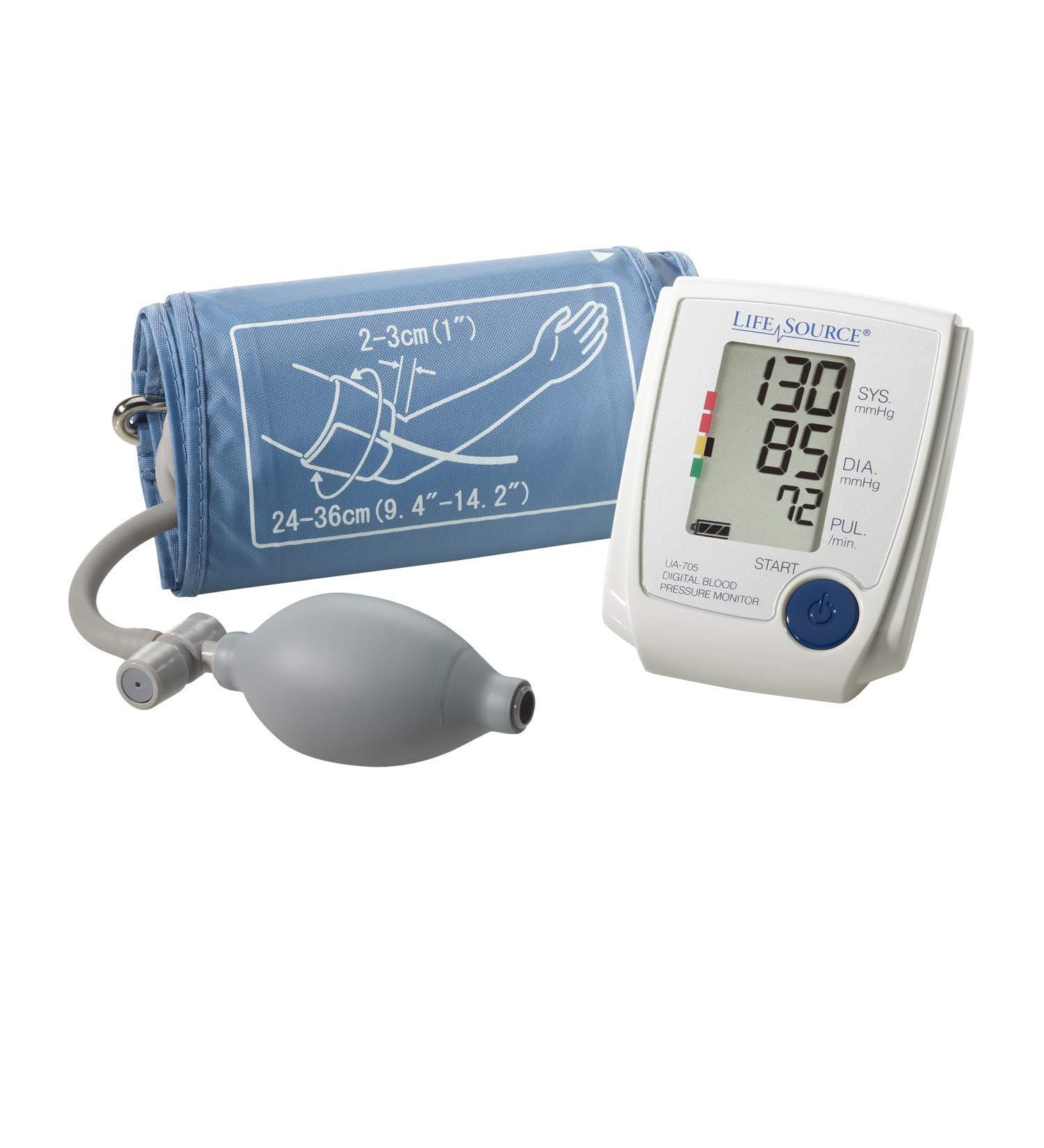 LifeSource Advanced Manual Inflate Blood Pressure Monitor with Medium Cuff - Buy Online on GoSupps.com