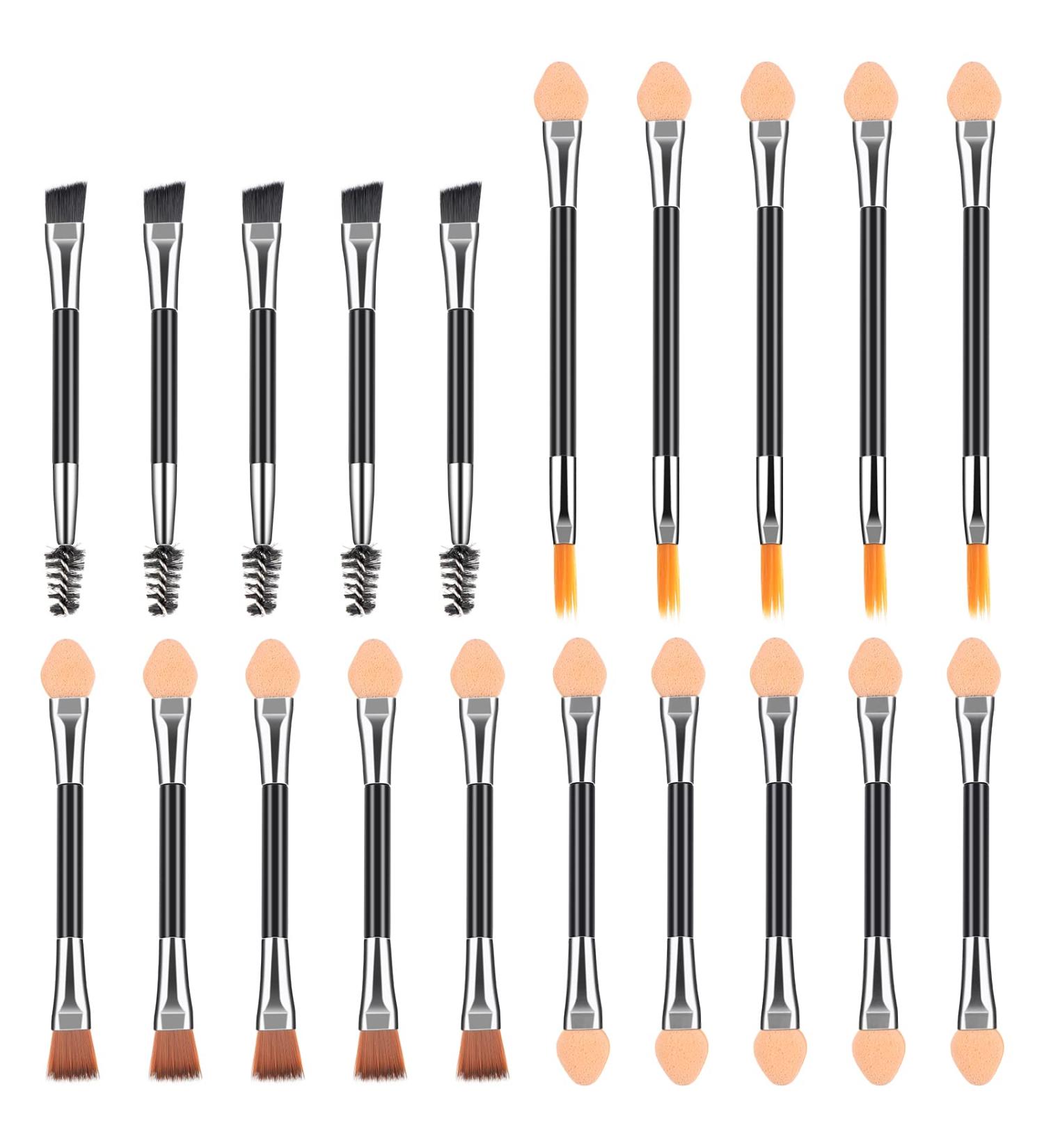 Portshade 20-Piece Brush Set | Professional Eyeshadow Eyelash Eyebrow & Lip Brushes for Precision Application | Ideal for Flawless Makeup Worldwide - Buy Online on GoSupps.com