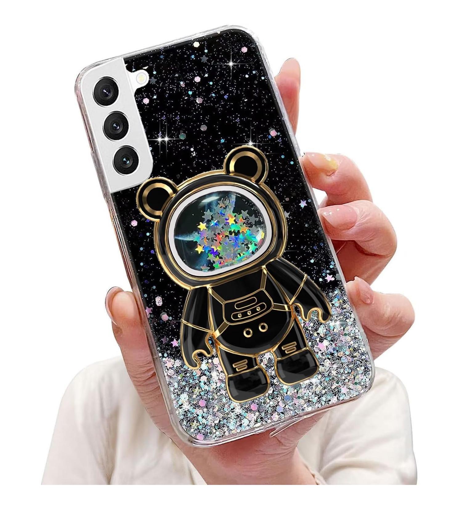 Tivenfezk Nadoli Samsung Galaxy S22 Plus Case - Glitter Astronaut Stand Soft Silicone Protective Cover - Buy Online on GoSupps.com