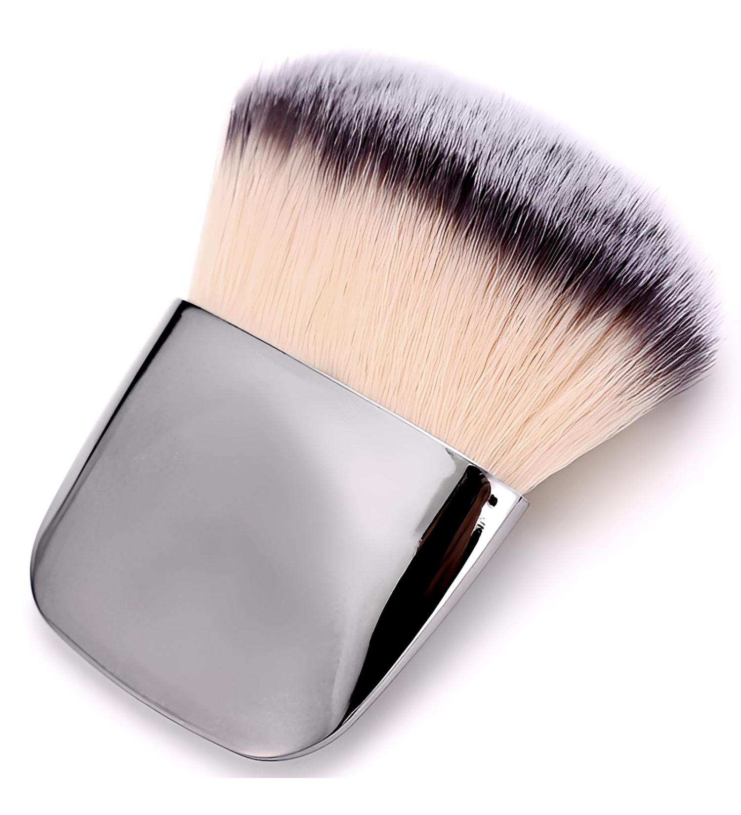 Shop Mini Multi-functional Makeup Brushes Set Portable Soft Hair Powder & Blush Brush (Silver) | International Shipping - Buy Online on GoSupps.com