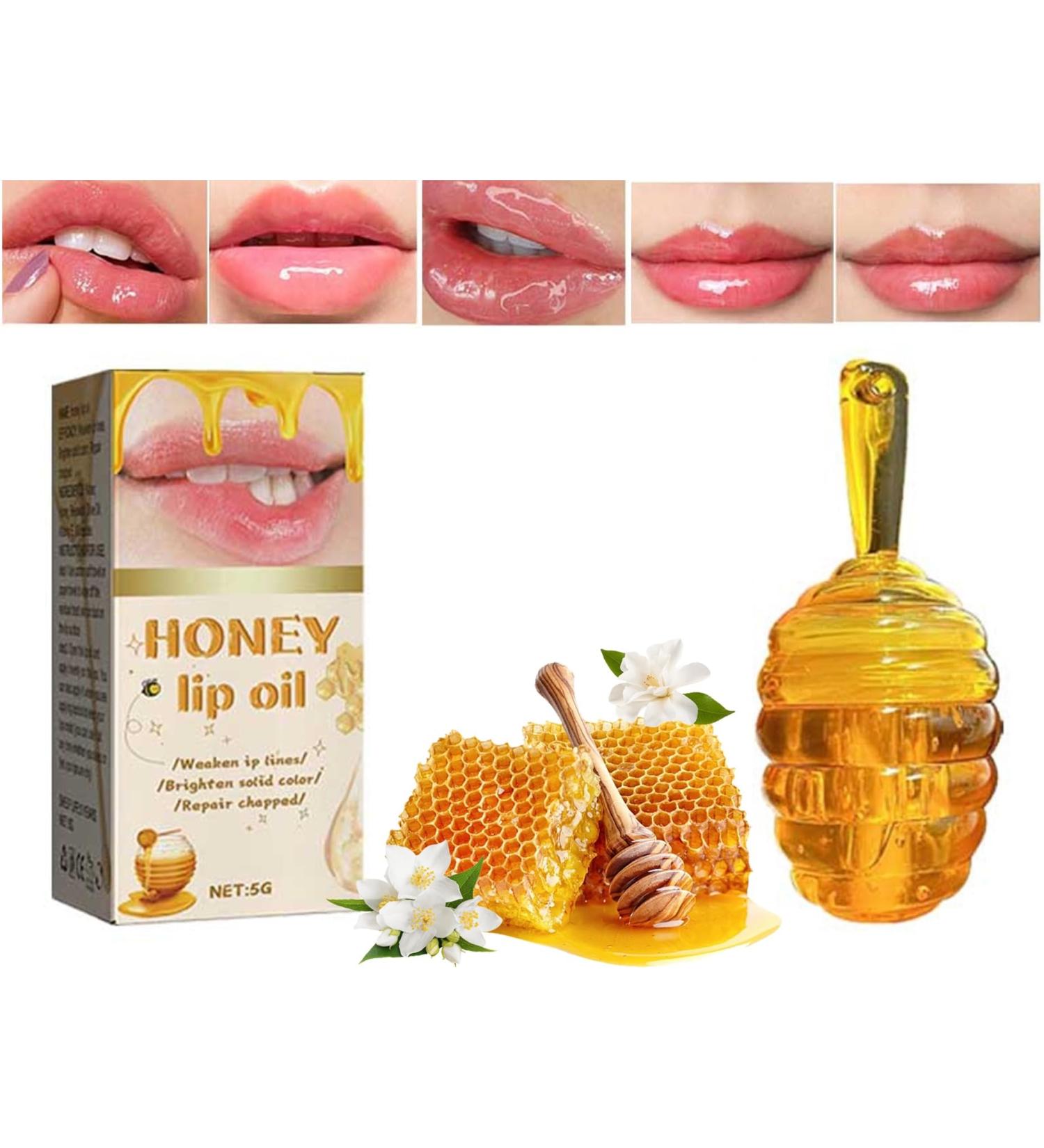 lipstick Honey Lip Oil Honey Hydrating Lip Glow Oil High Shine Plumping Lip Oil Lip Wrinkle Repair Dilute Lip Hydrating Moisturizing Care Colorless Lip Care Oils For Very Dry Lips Lip Care Oil 5ml. Yellow - Buy Online on GoSupps.com