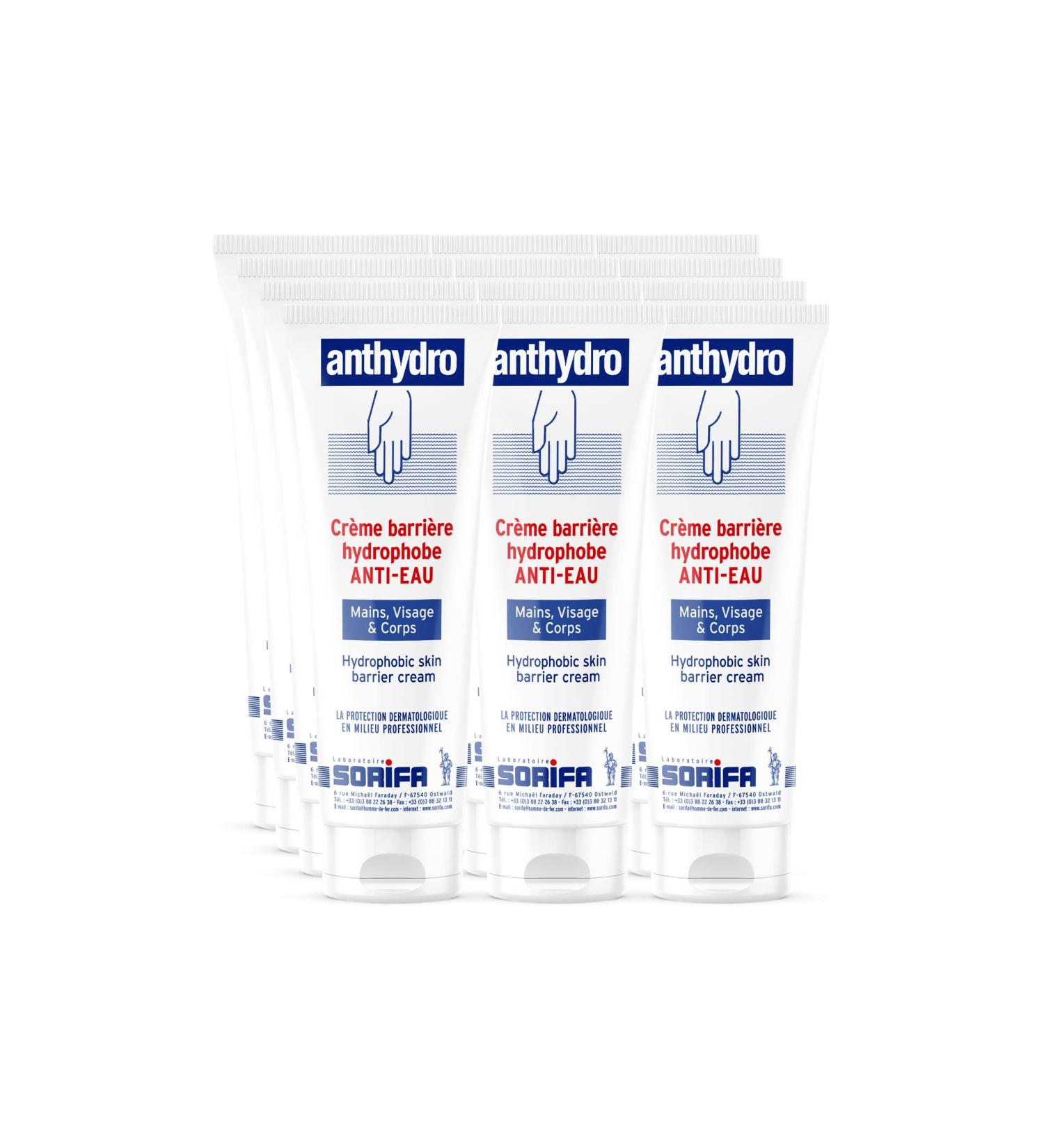 Sorifa Laboratory 12 pieces Anthydro barrier cream water protection antismurf hands face and body high tolerance perfumefree tube 125 ml - Buy Online on GoSupps.com