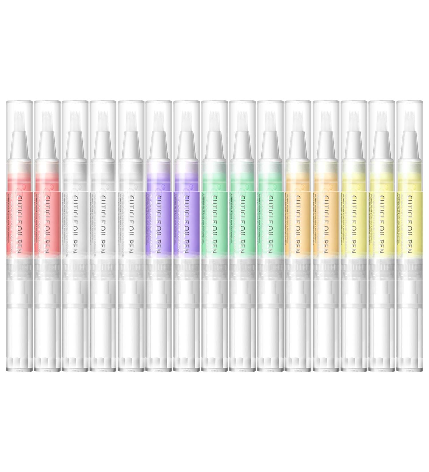 PEACECOLOR 15Pcs Cuticle Oil Pen Set for Nails Natural Ingredients Oil Pen for Nail Growth Care Home Use with Different Flavor(Rose Jasmine Lavender Apple Cantaloupe Orange) XA-01 - Buy Online on GoSupps.com