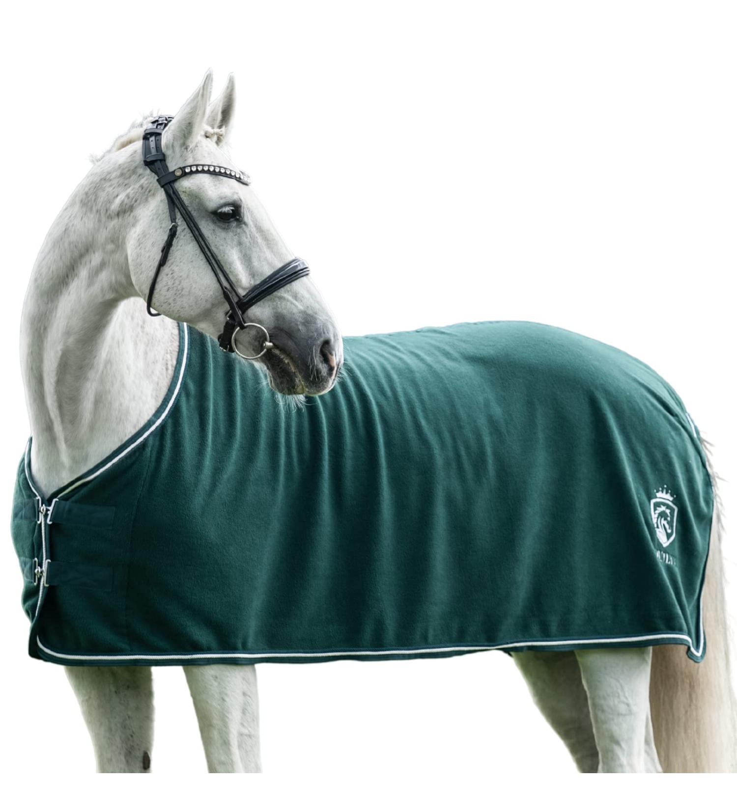 Equilyx Sweat Ceiling Horse Blanket - Perfect Fit Fleece Decke | Stable & Transport - Moisture Absorbing & Breathable - Opal Green 135 - Buy Online on GoSupps.com
