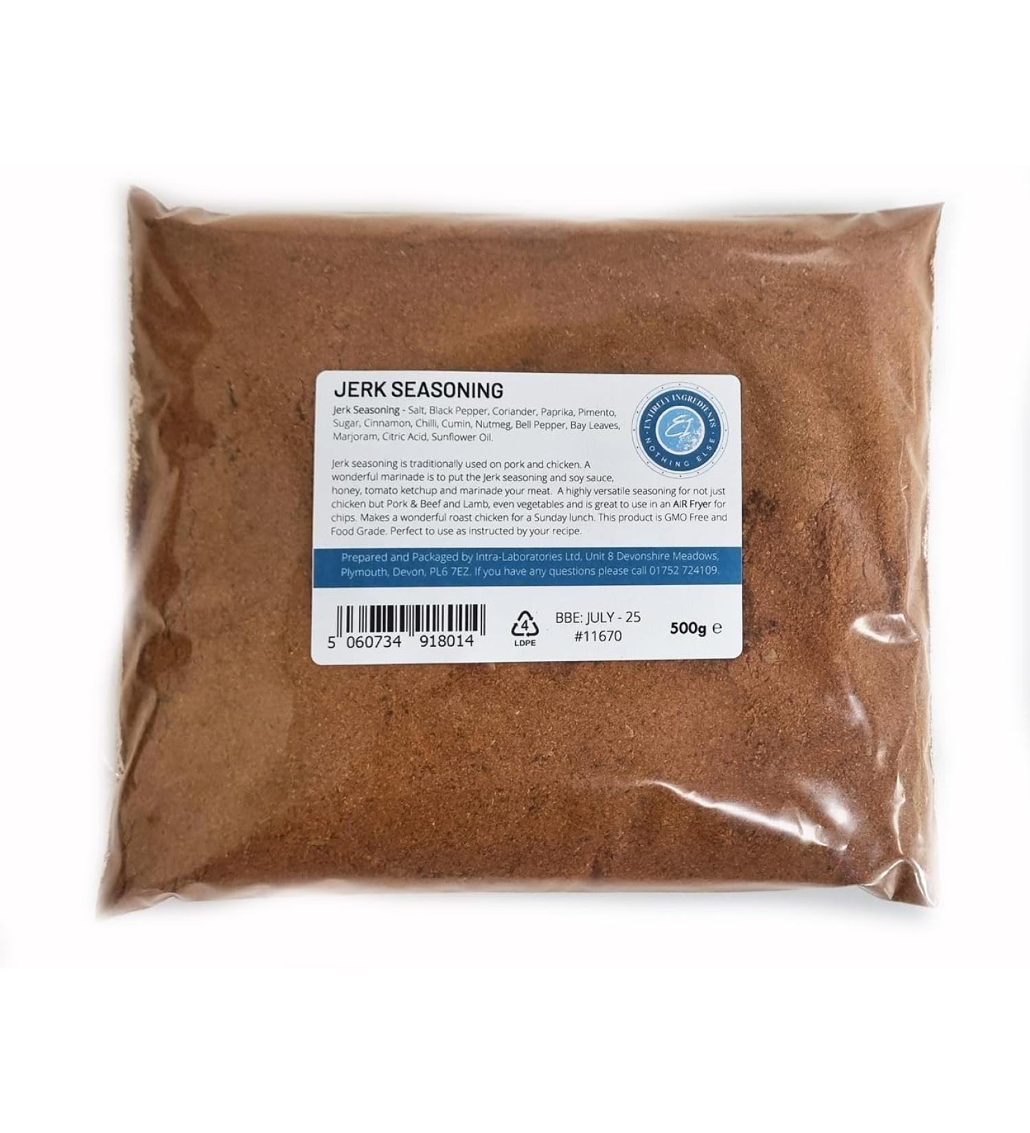 Entirely Ingredients - Jerk Seasoning 500g - Selected for Premium Quality