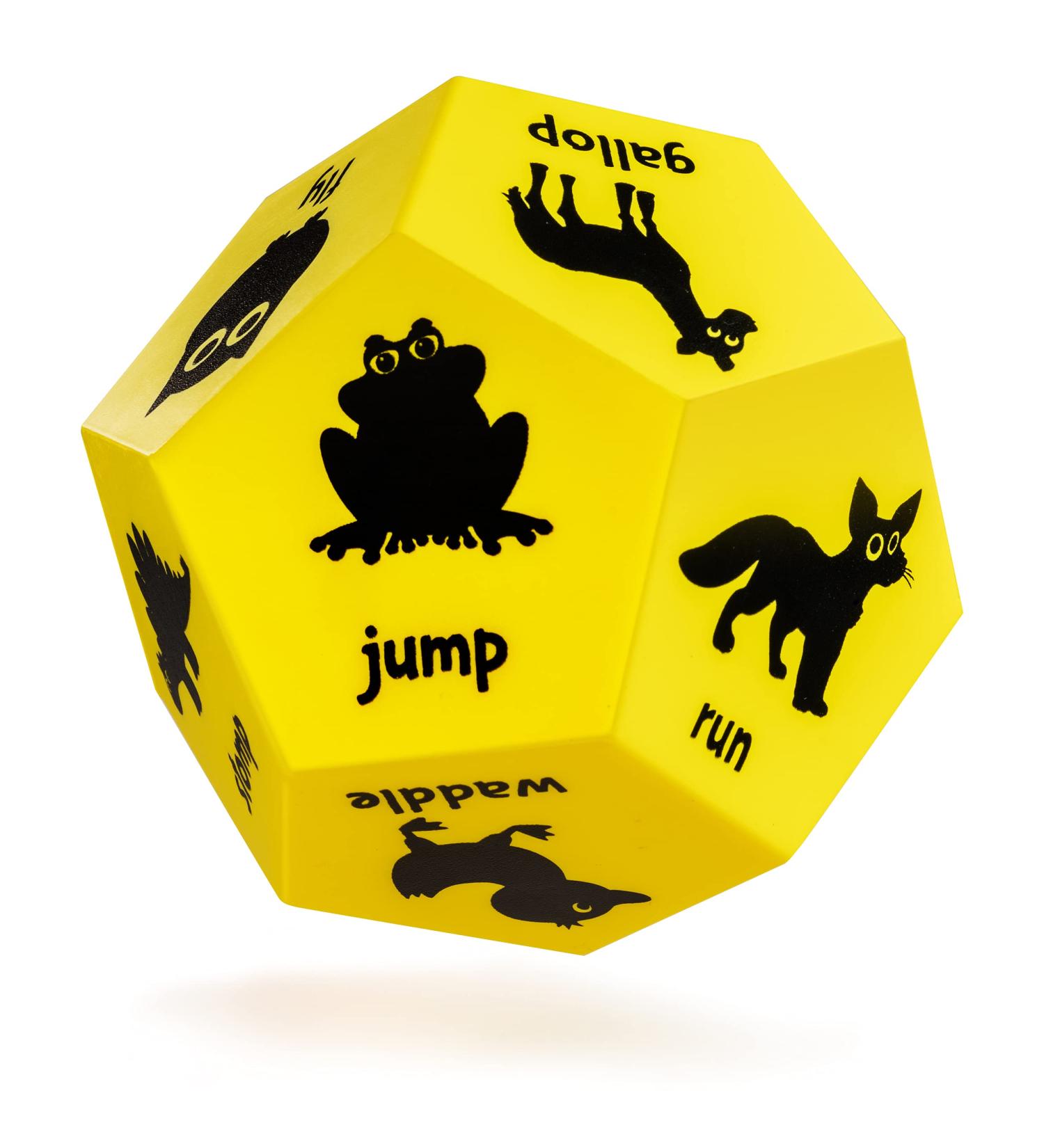 Covelico Kids Exercise Dice - Yellow Animals | Fun Roll and Play Animal Game | Big Foam Fitness Dice for Kids | Outdoor Workout Equipment - Buy Online on GoSupps.com
