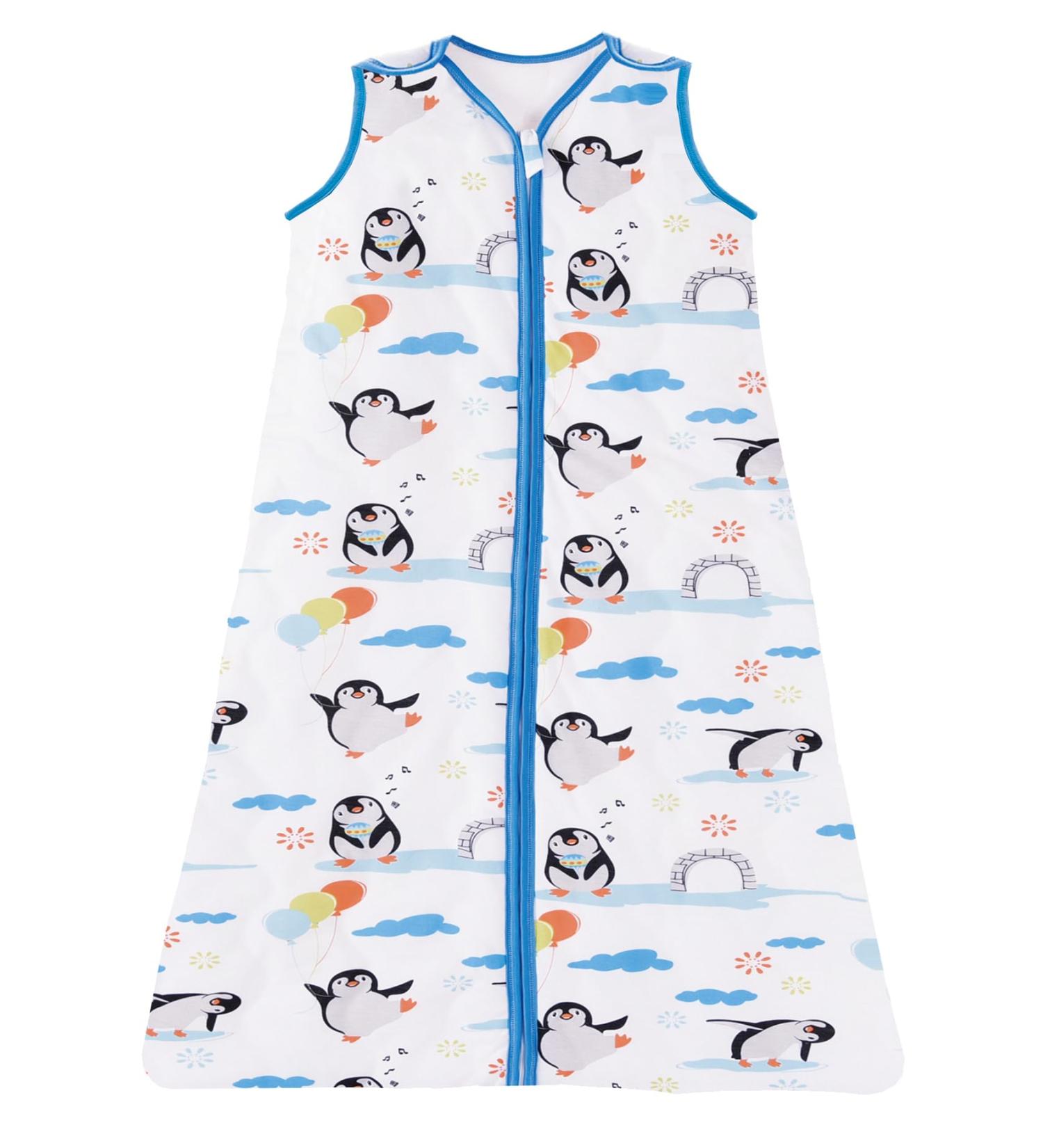 Chilsuessy Baby Sleeping Bag 2.5 tog Toddler sleeping bag Nursery Bedding Kids Wearable Blanket Sleeping Sack for Infant Boys Girls suitable All Year Round Penguin 70cm/3-12 Monate