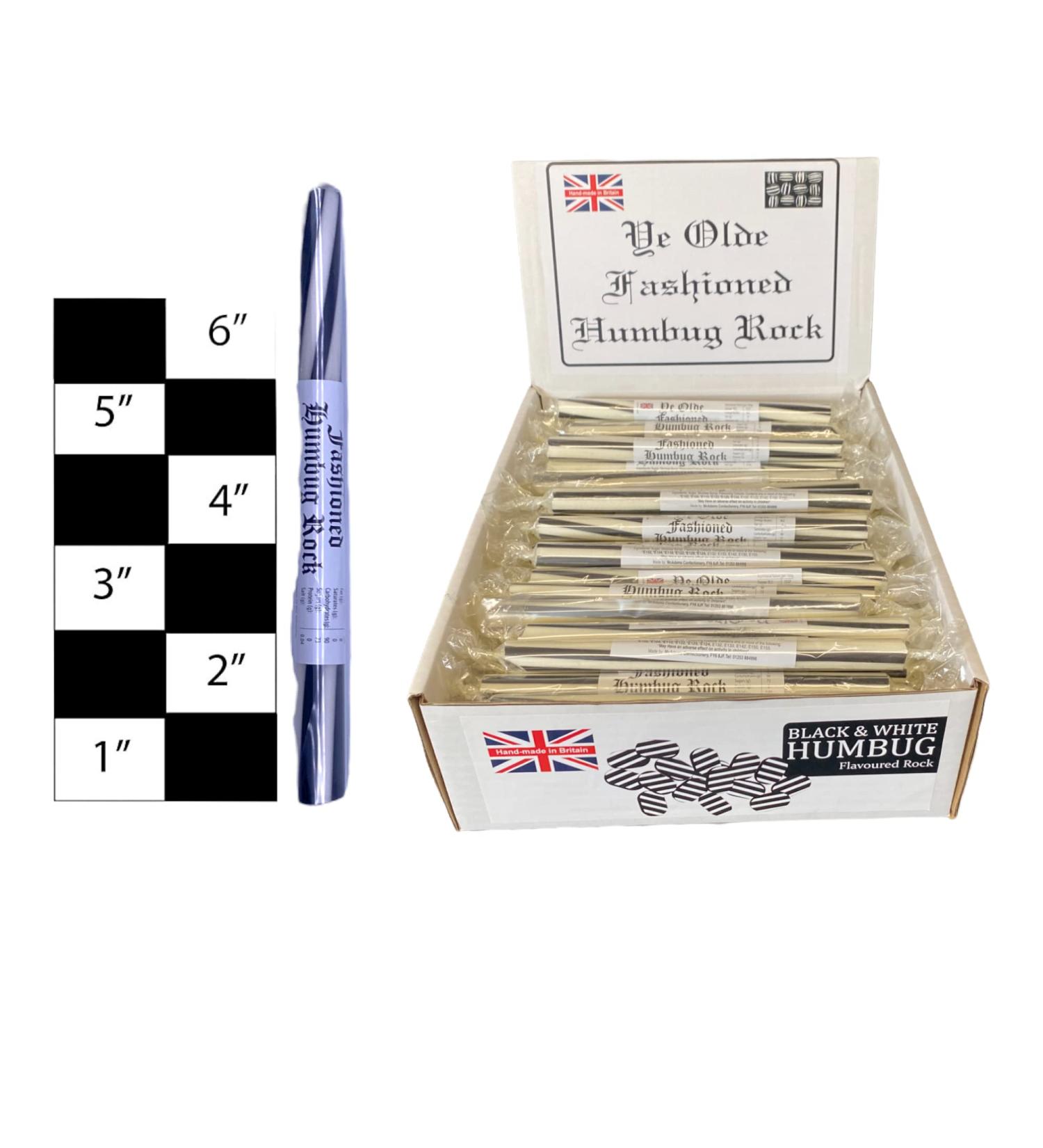 50 X Mint Humbugs Rock Sticks Handmade Traditional Rainbow Classic Sweets Retro Seaside Gift Wholesale Confectionery - Buy Online on GoSupps.com