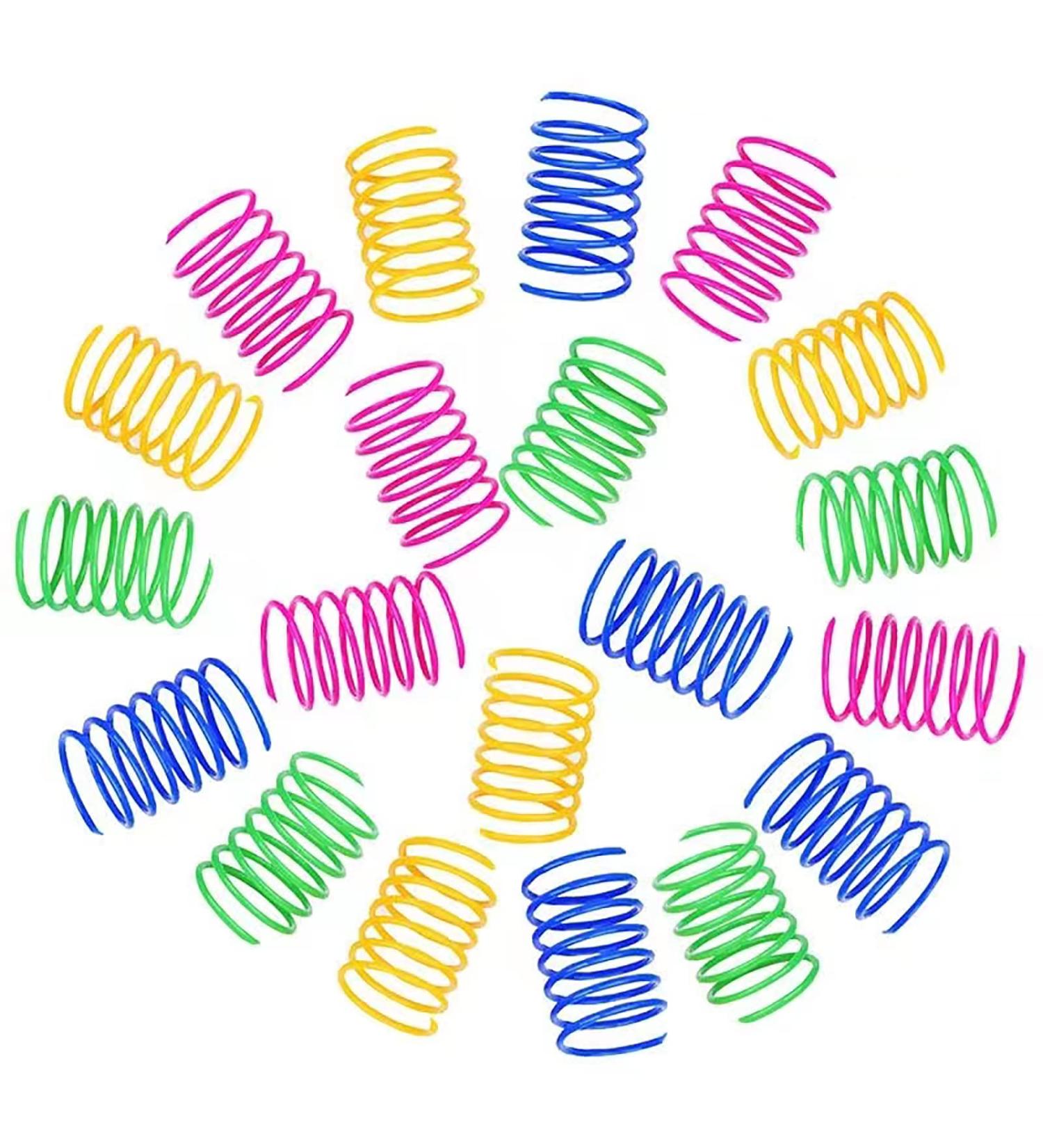 Xzhixiao 20-Part Cat Spring Toy Set | Colorful Coil & Feather Toys for Cats | Novelty Pet Companions | International Shipping - Buy Online on GoSupps.com