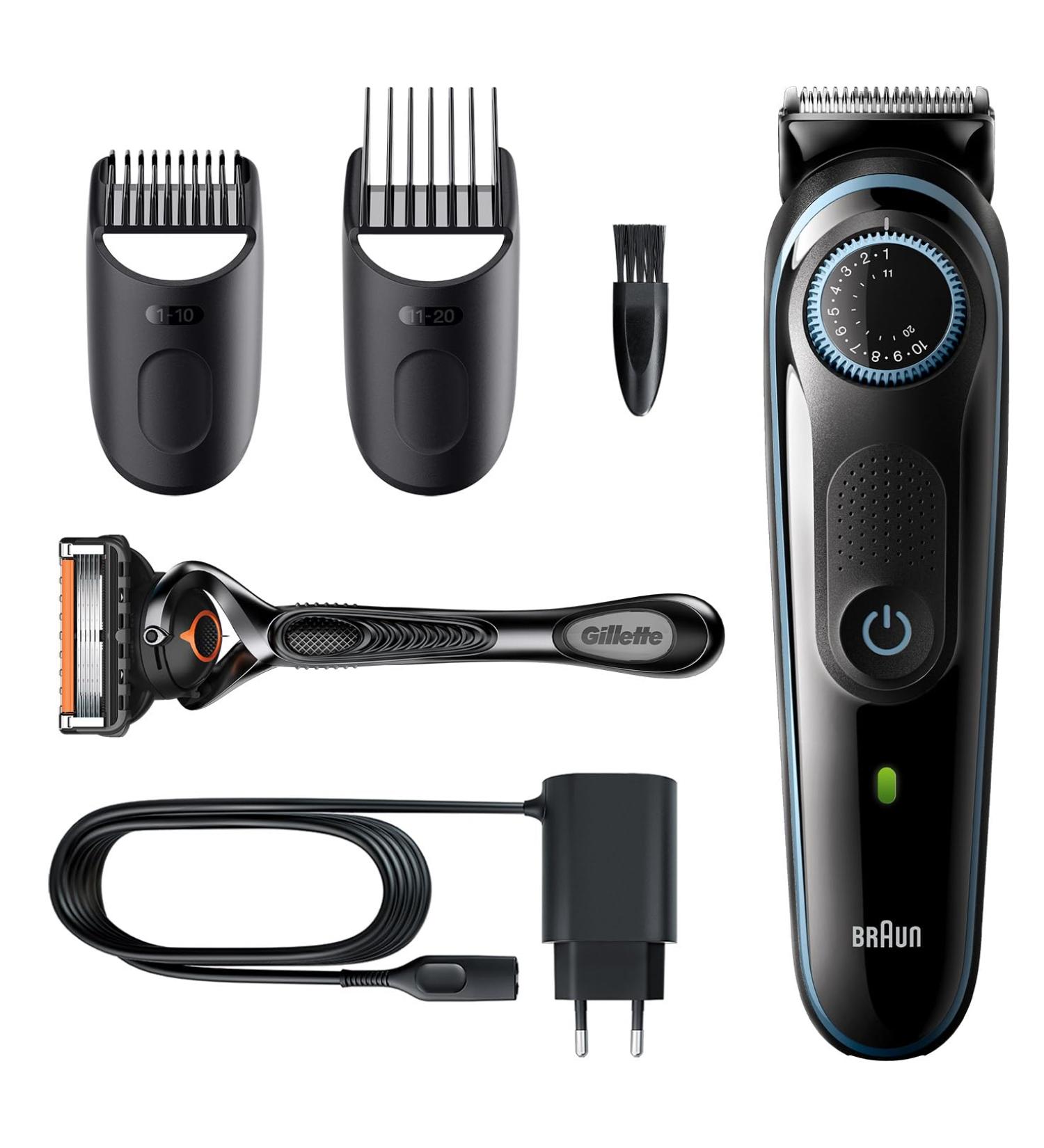 Braun BT3340 Beard Trimmer with Precision Dial 2 Accessories and Gillette ProGlide Razor - Buy Online on GoSupps.com