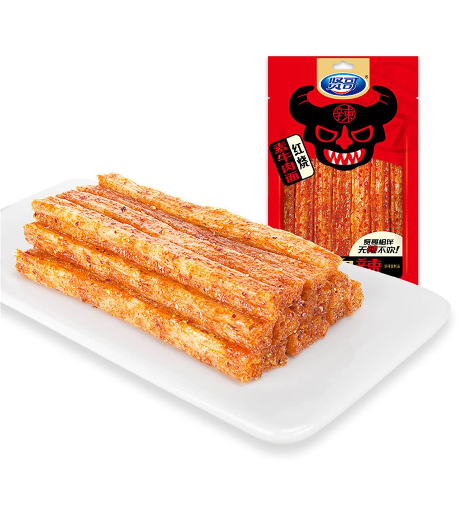 MKSDDF-105g latiao spicy chinese snacks gluten spicy spicy sticks vegetarian latio snacks (Straccetti di manzo s - Buy Online on GoSupps.com