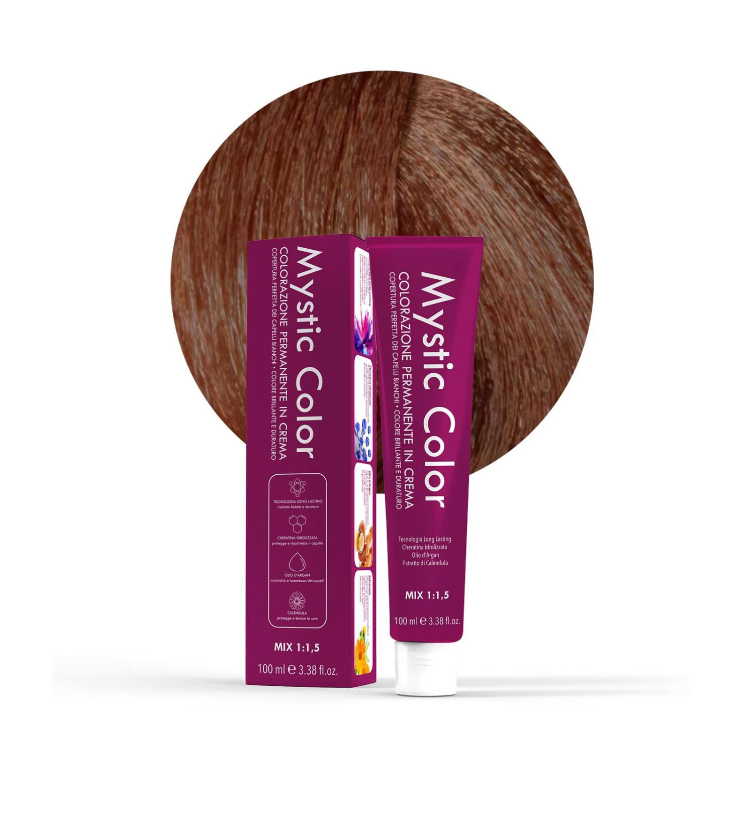  Capello Point Mystic Color - Permanent Hair Colour Cream with Argan Oil and Calendula - Long-Lasting Hair Colour - Light Copper Blonde 1-100 ml - Buy Online on GoSupps.com