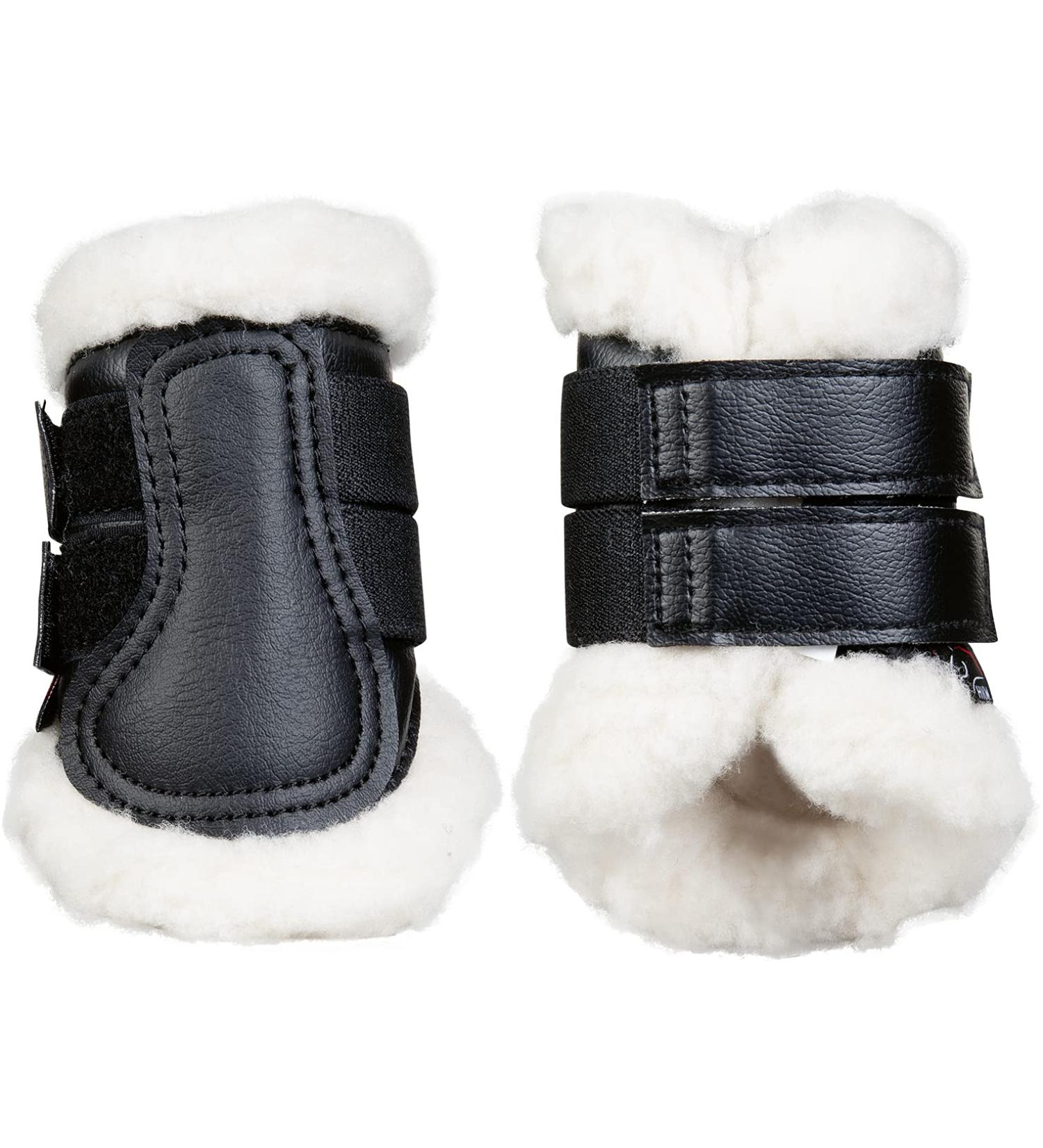 HKM 12734 Gaiters Comfort artificial leather teddy lining 1 pair Shetty Mini Shetty Mini Shetty Black