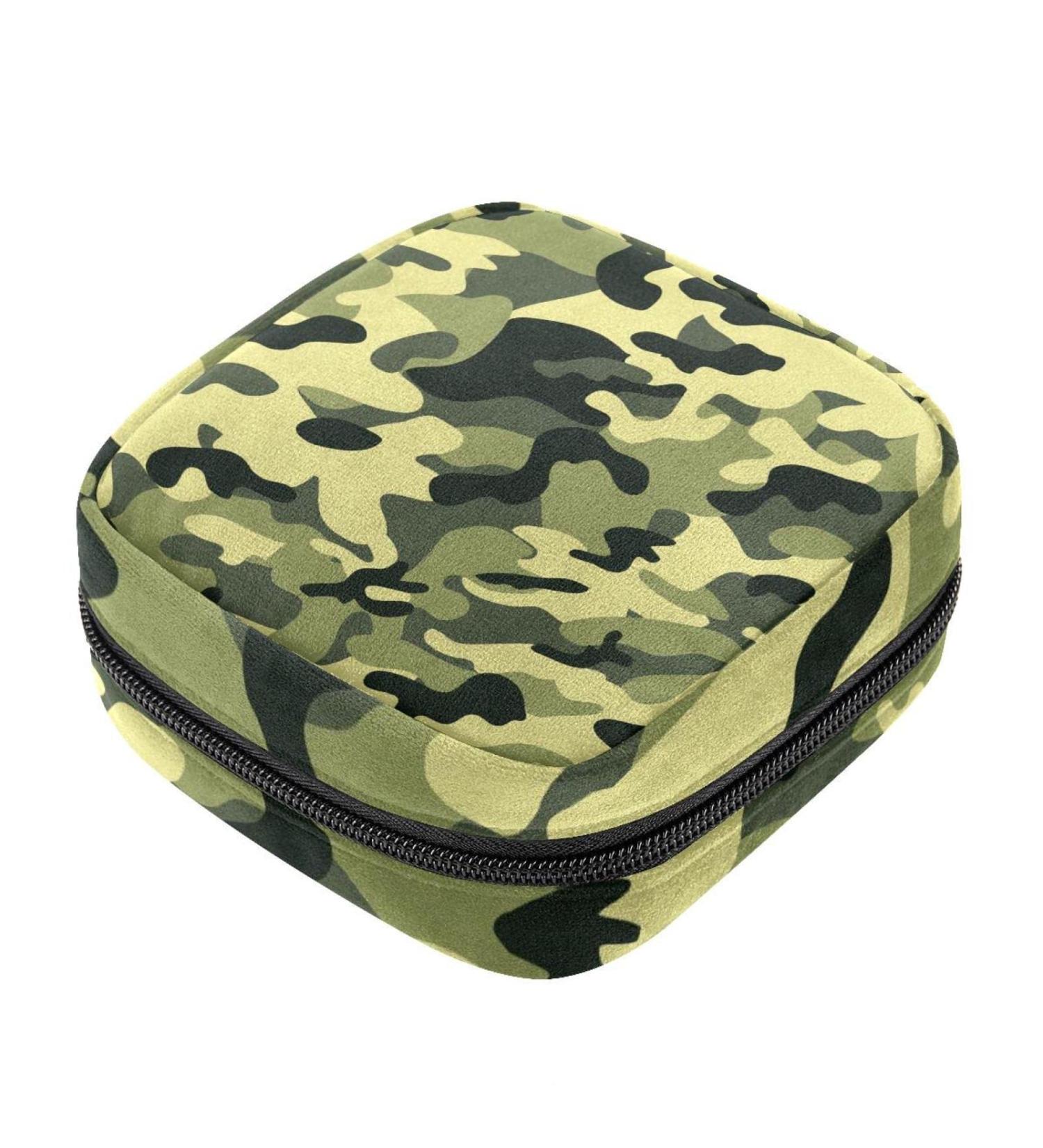 Women's Camouflage Napkin Storage Bag | Portable Menstrual Cup & Bandages | Best Female Menstruation Organizer - Buy Online on GoSupps.com
