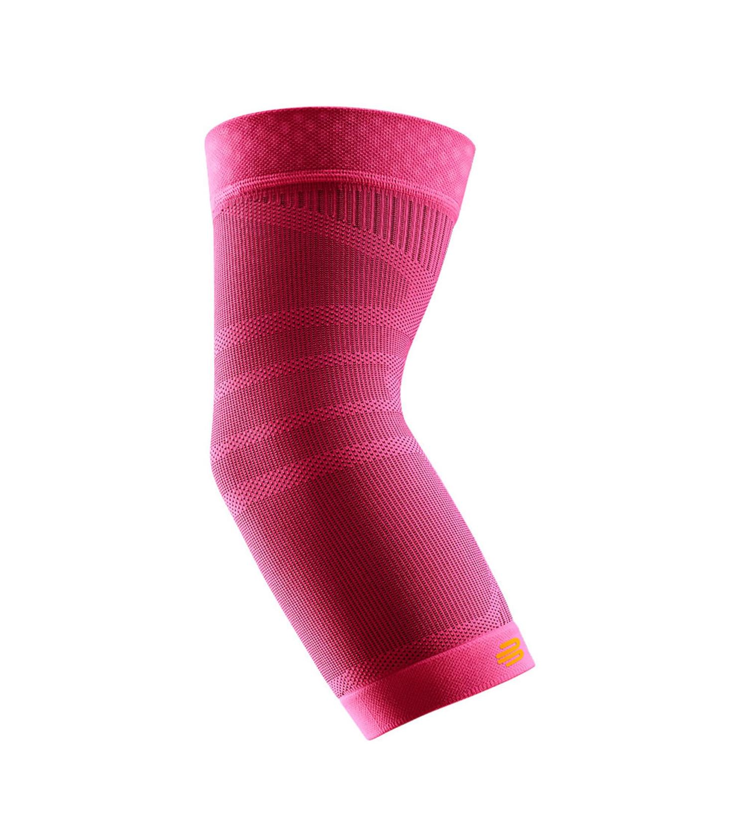 Bauerfeind Ellenbogen Sleeve - Unisex Sports Compression Elbow Support for Basketball Athletics & Impact Sports - Adjustable Rosa Color - Buy Online on GoSupps.com